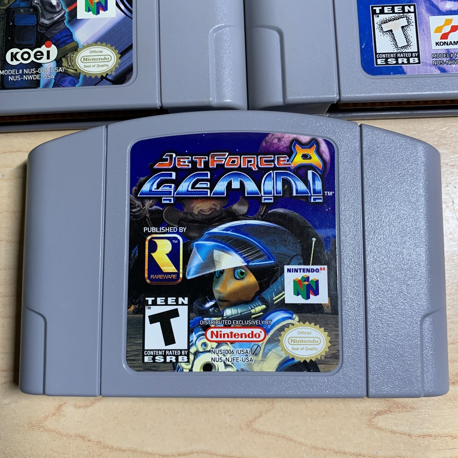 3 T Game Lot Winback Hybrid Heaven Jet Force Gemini N64 Authentic Cleaned Tested