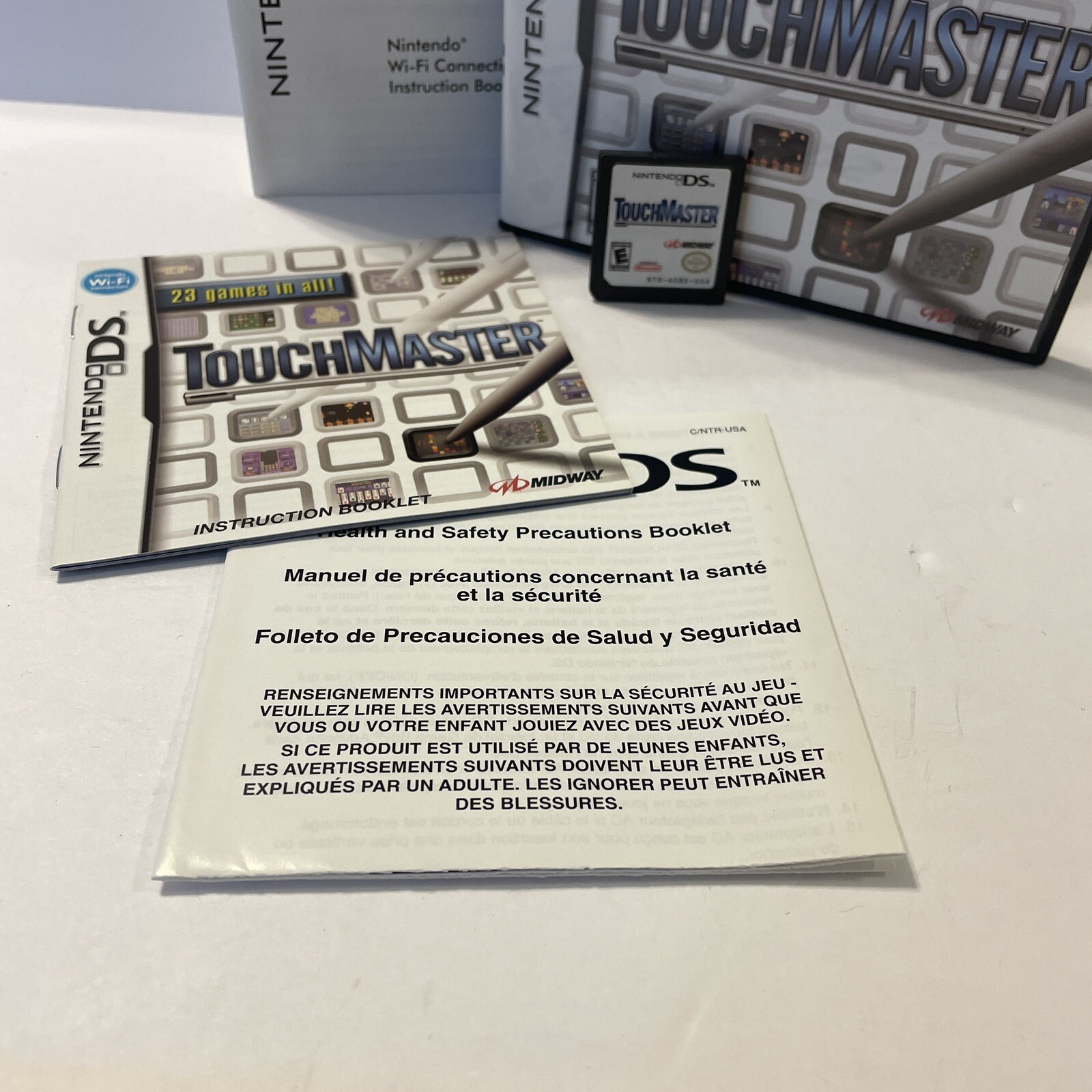 TouchMaster 23 Games (Nintendo DS, 2007) Complete W Manual CIB – Fast Free Ship