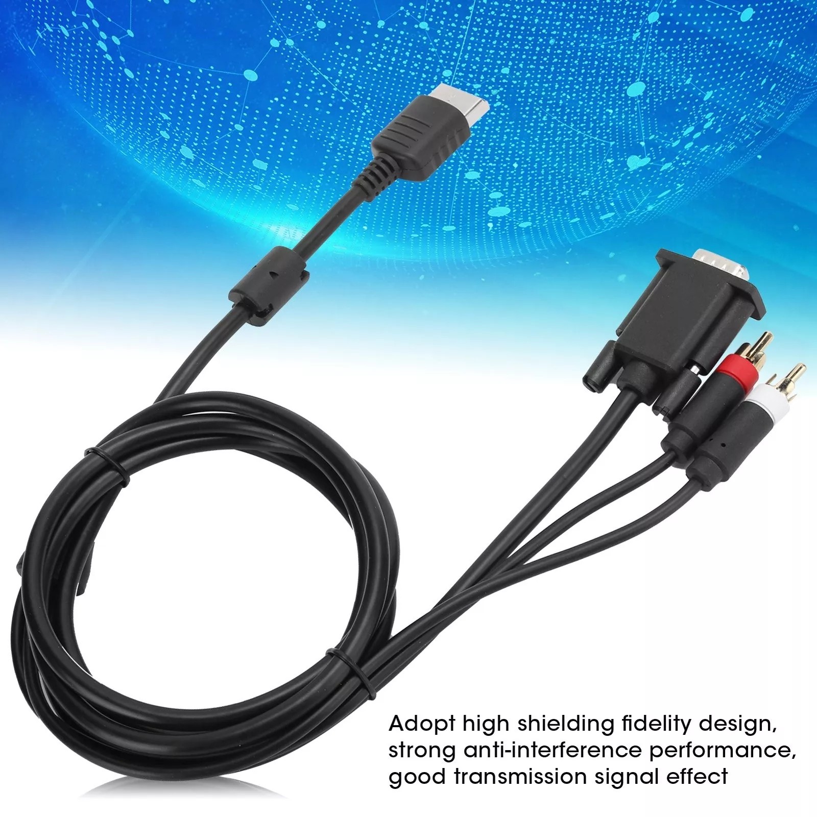 1set For Dream-cast DC VGA Cable W/Adapter Support CRT/LCD Monitor LCD TV
