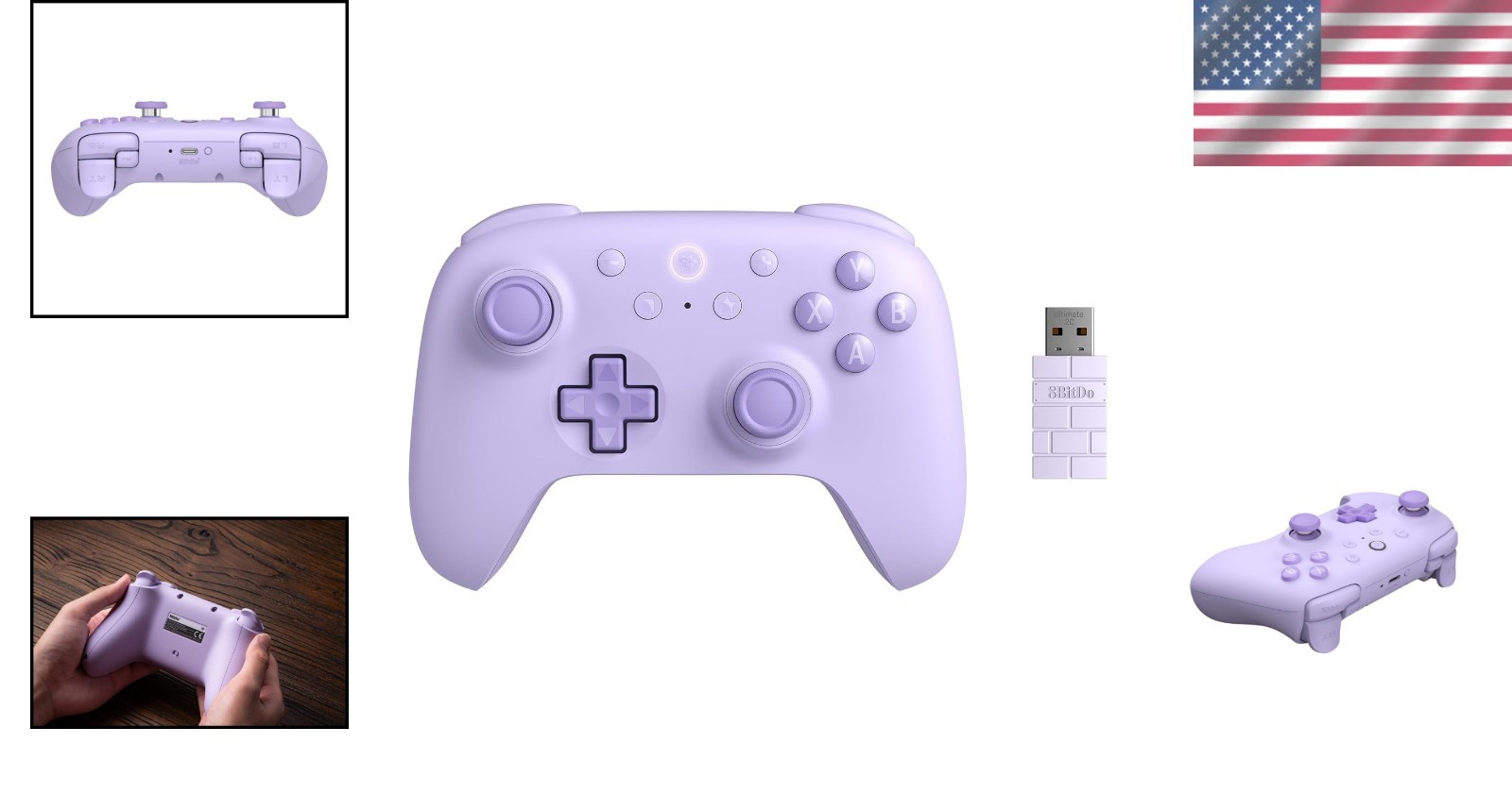 Customizable Ultimate 2C Wireless Gamepad for Windows & Android, 13 Buttons
