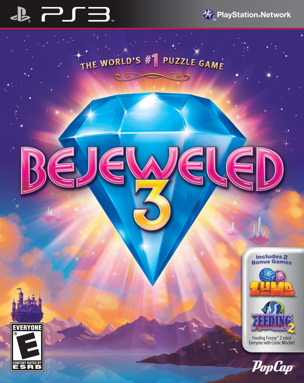 Bejeweled 3 (with Zuma & Feeding Frenzy 2) – PlayStation 3