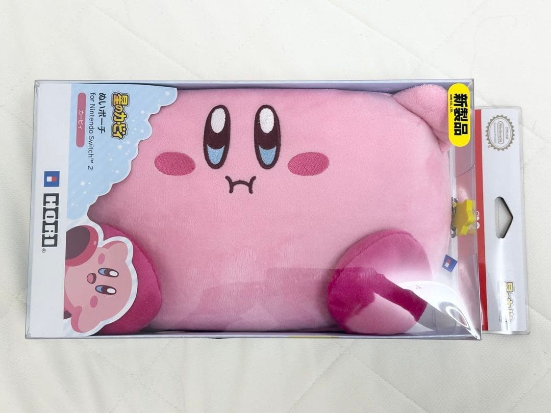Kirby Plush Pouch for Nintendo Switch 2 OLED HORI Japan Limited NSX-121 No Box