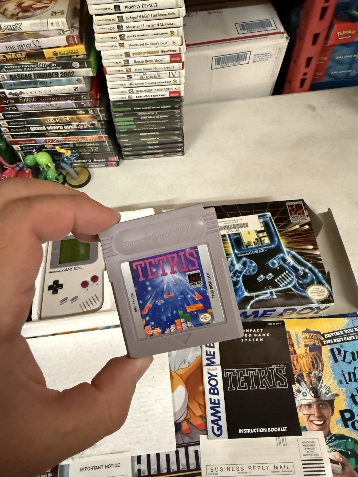 1989 Nintendo Game Boy Console DMG-01 Complete Box w/ Tetris & Manual CIB Works