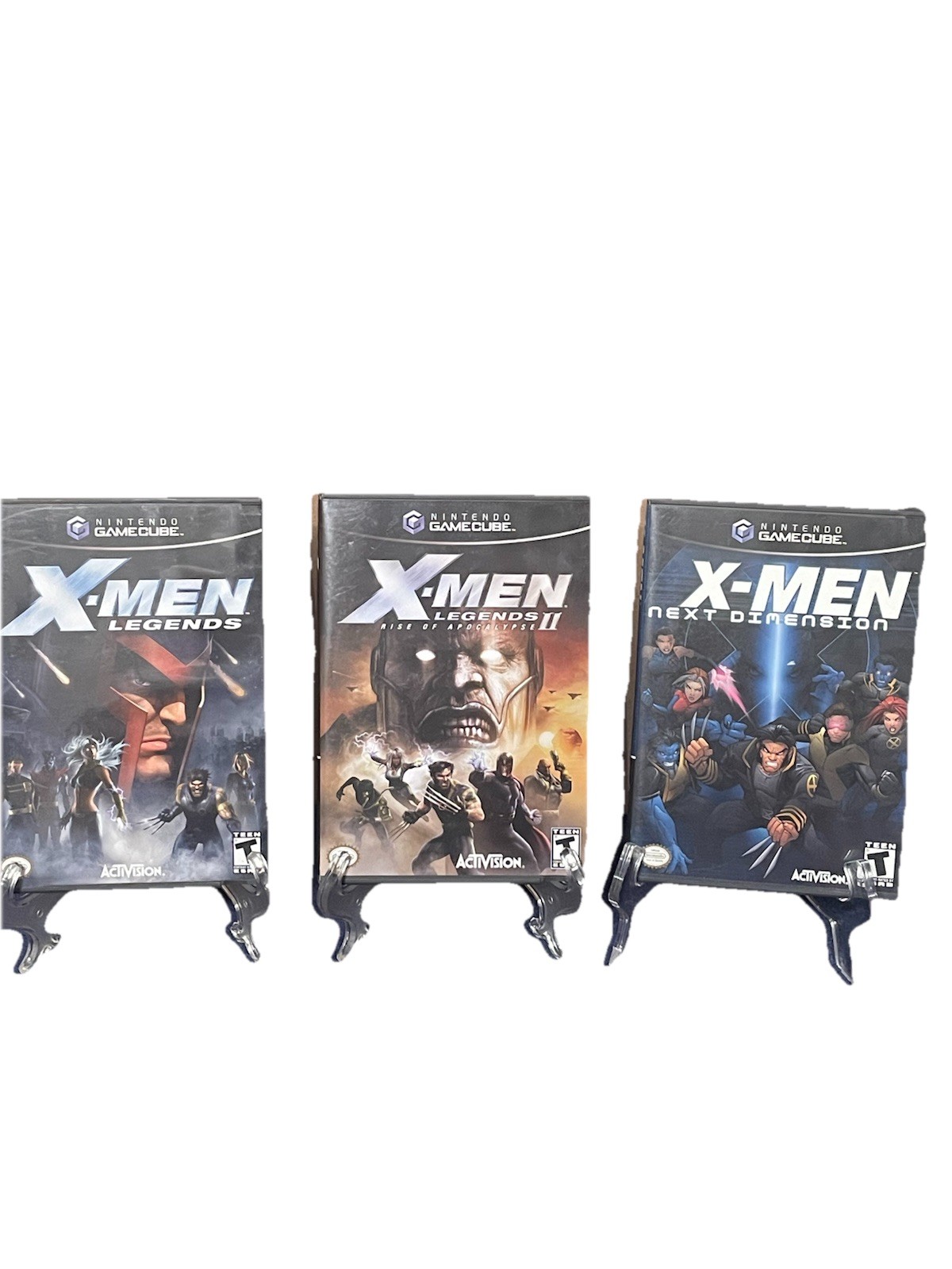 X-men, GameCube Lot, X-men Legends 1 And 2, Next Dimension, CIB, Tested.