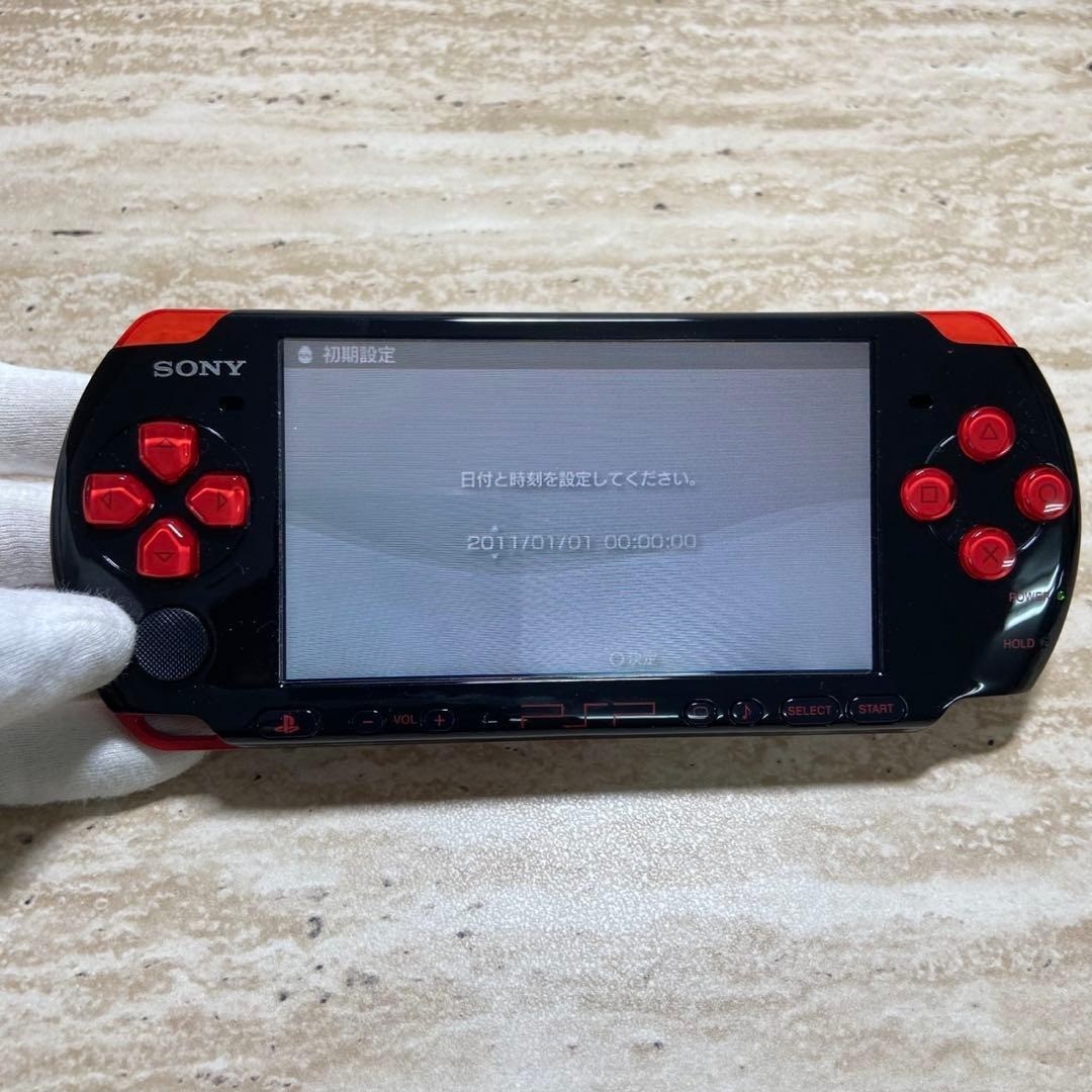 Sony PSP 3000 Value Pack Black Red Near Mint Complete 6722
