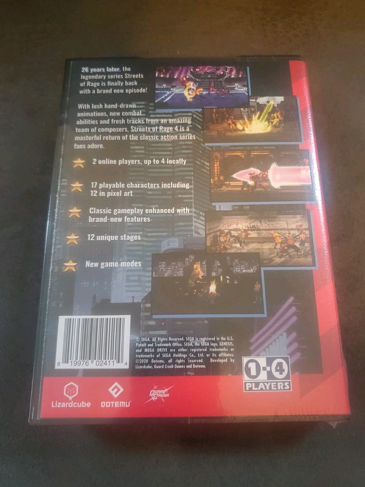 Streets of Rage 4 Collectors Edition Limited Run Metal Replica Cartridge No Game