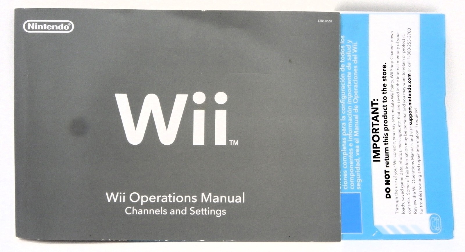 White Wii Console System Full Playing Set With Stand Booklets Controller Nunchuk