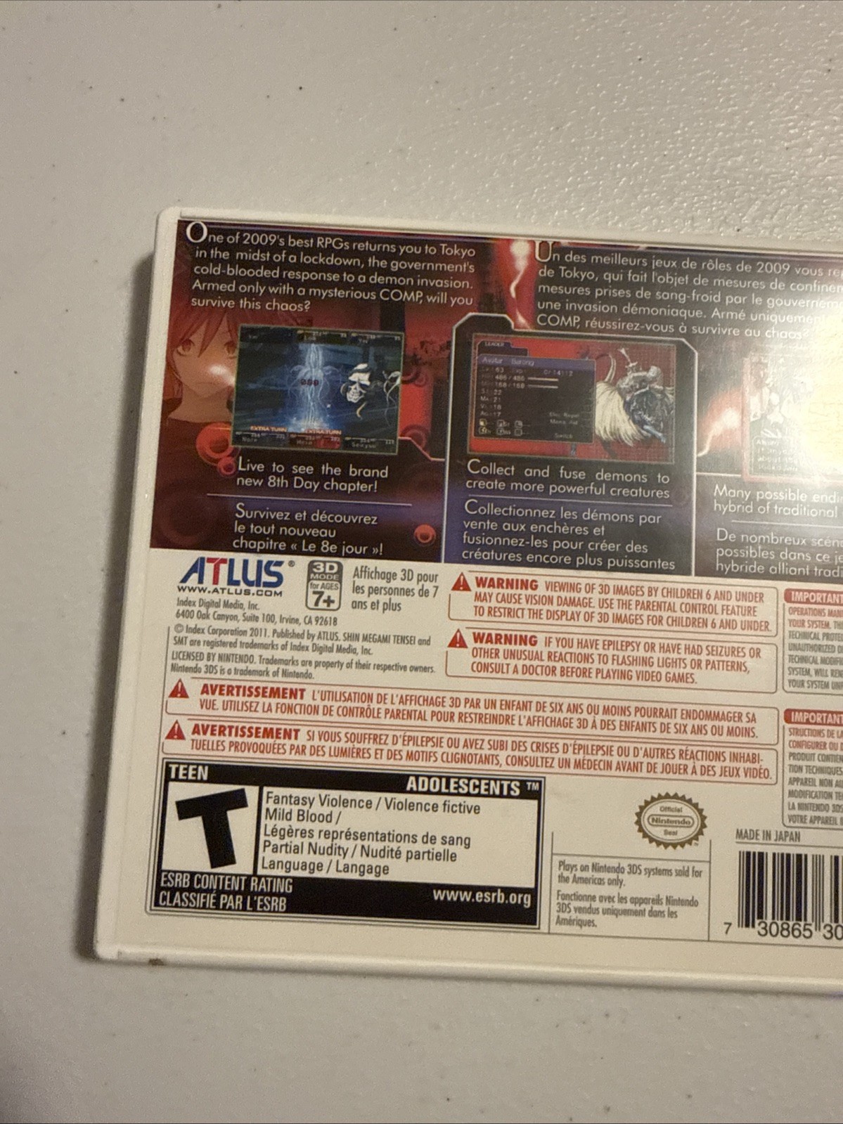 Shin Megami Tensei: Devil Survivor Overclocked (3DS) – Authentic CIB Great Works