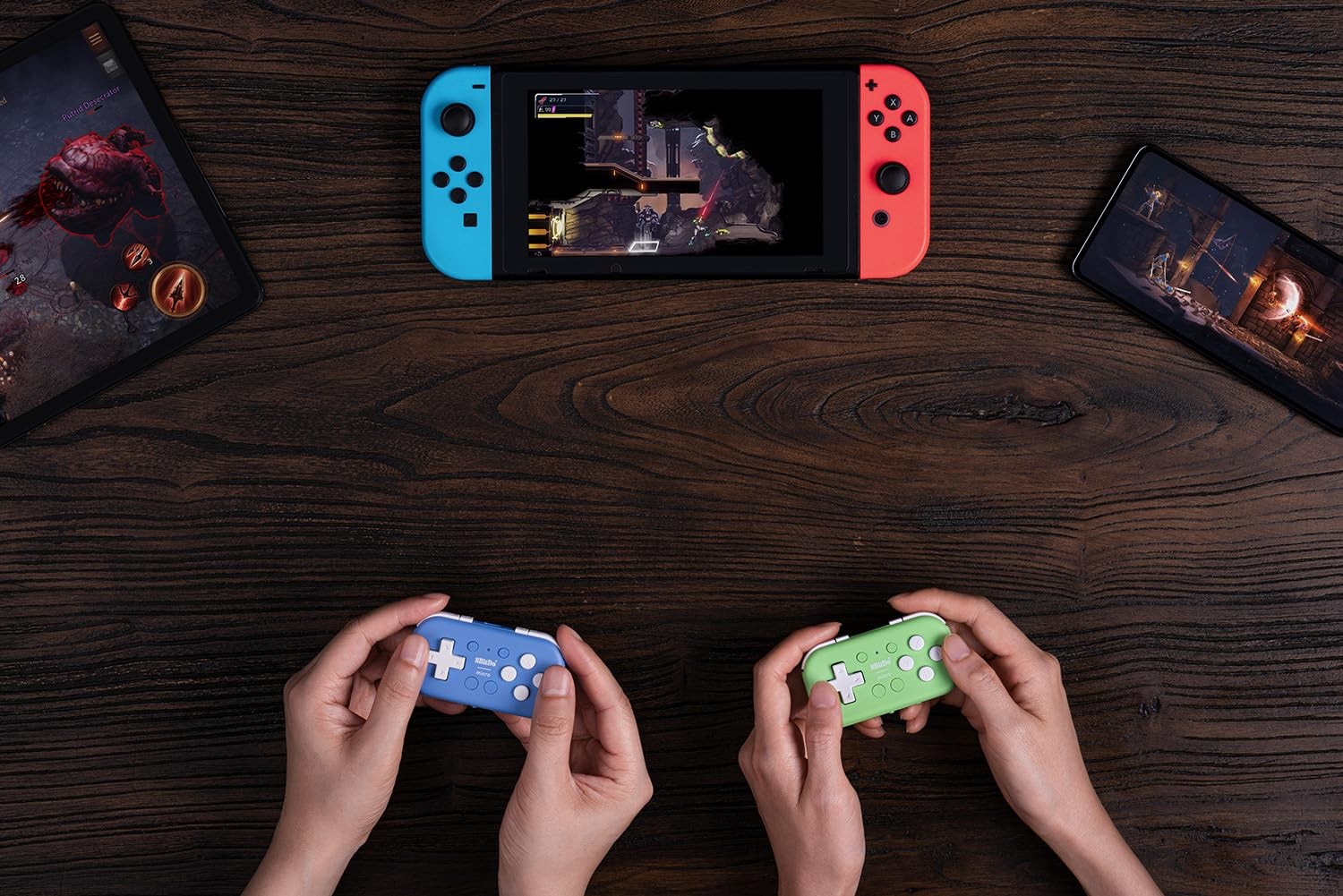 8Bitdo Mini Bluetooth Gamepad Controller for Switch, Android, Raspberry Pi, Blue