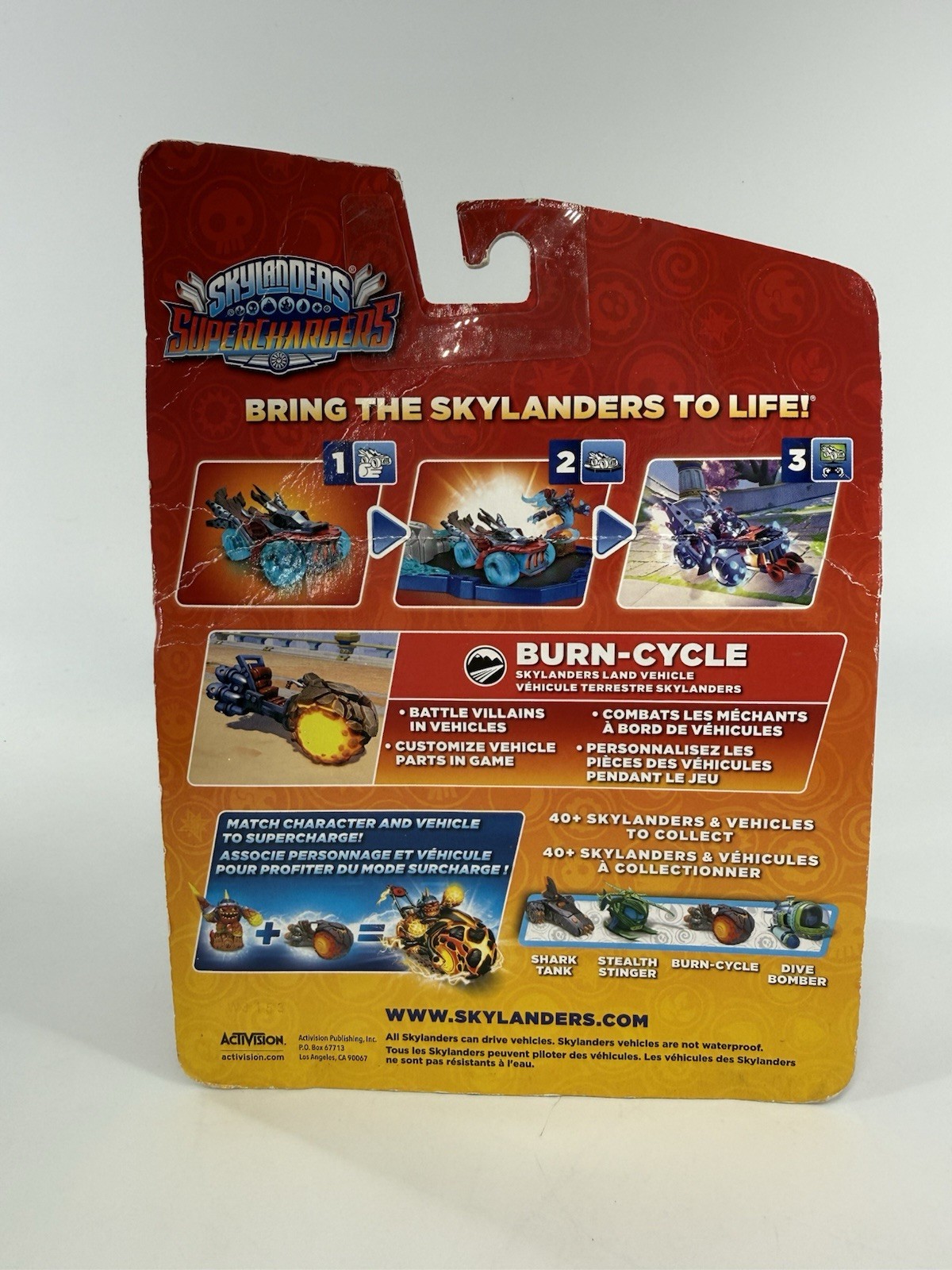 SKYLANDERS SUPERCHARGERS BURN-CYCLE SKYLANDERS LAND VEHICLE NIP NIB