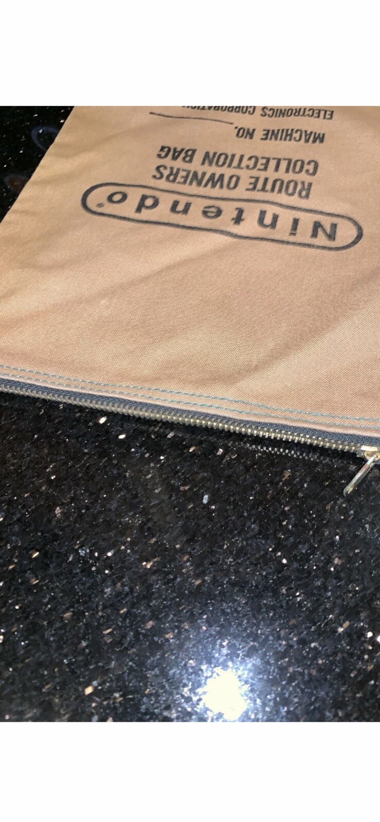 Vintage Nintendo Route Owners Collection Bag Arcade Coin Bag ONLY Super Rare WOW