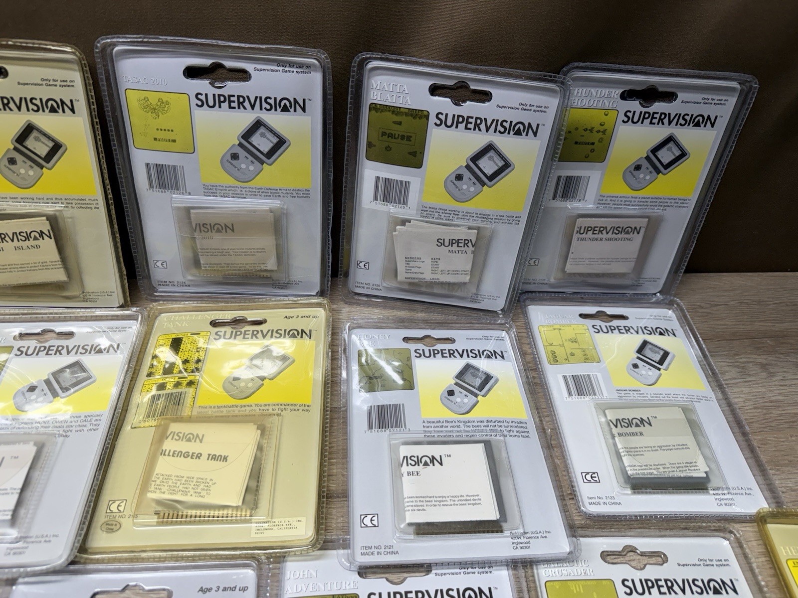 Rare Vintage Watara Supervision Handheld Console New Sealed Games Lot Of 25 NIB