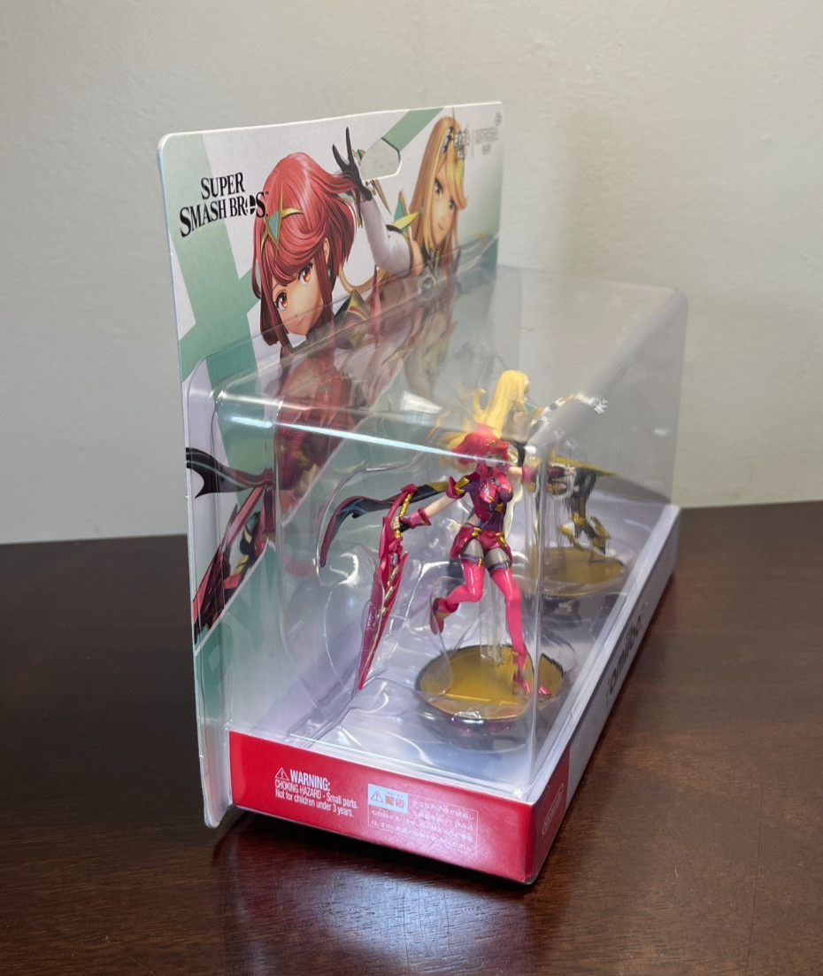 Nintendo Super Smash Bros Pyra & Mythra Amiibo 2 Pack Character Figure