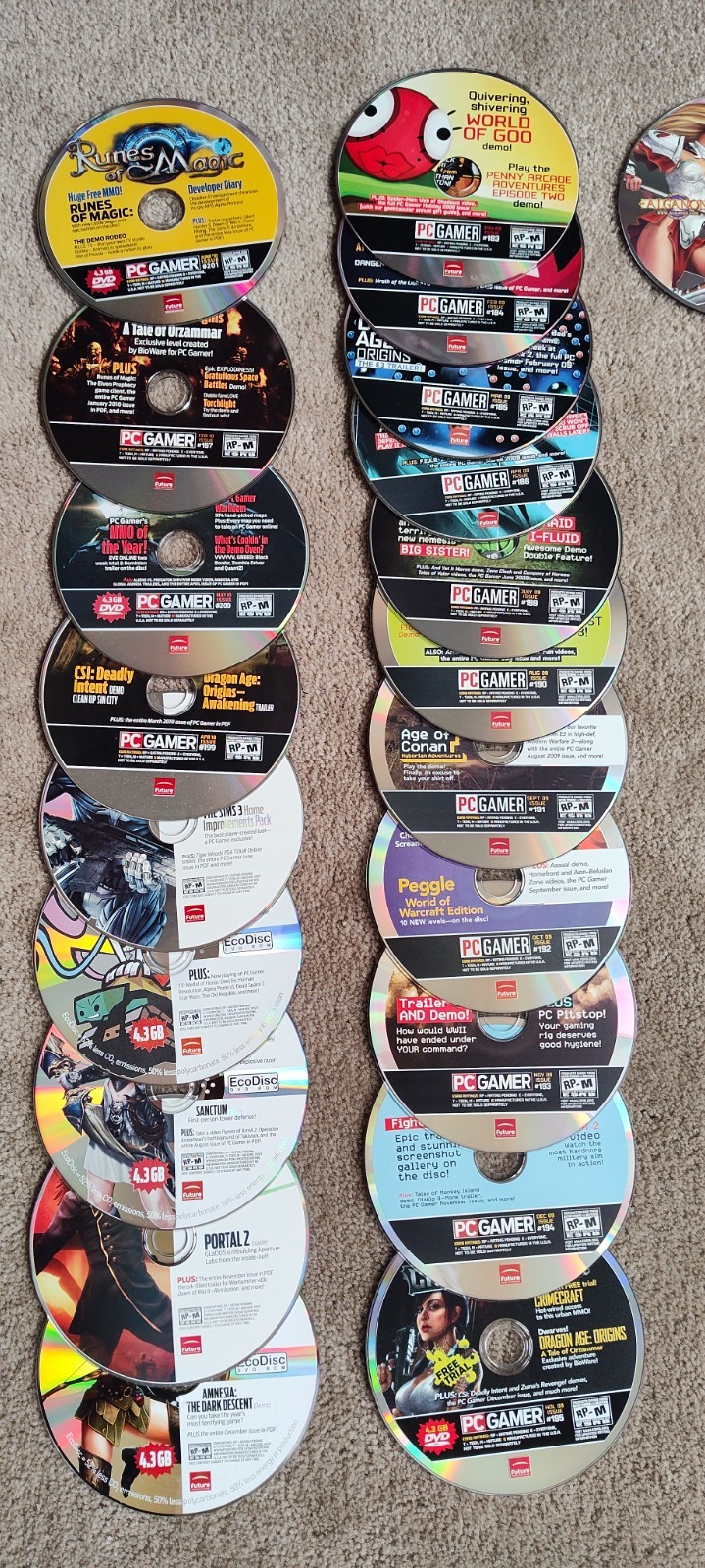 109 Computer Gaming World PC Video Game Demo Disc Lot Vintage 1999 to 2011
