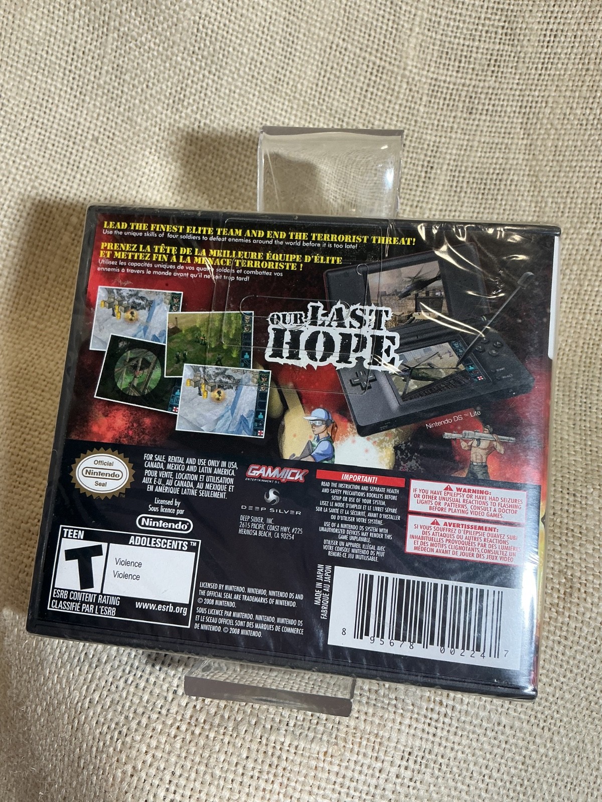NEW factory sealed Nintendo DS ELITE FORCES UNIT 77 video game rated T