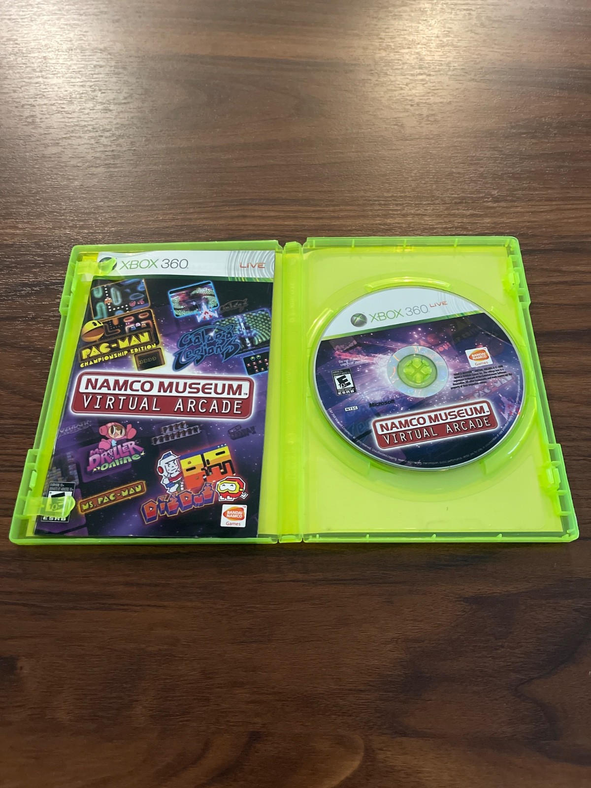 Xbox 360 Namco Museum Virtual Arcade Game, CIB, Complete, w/manual