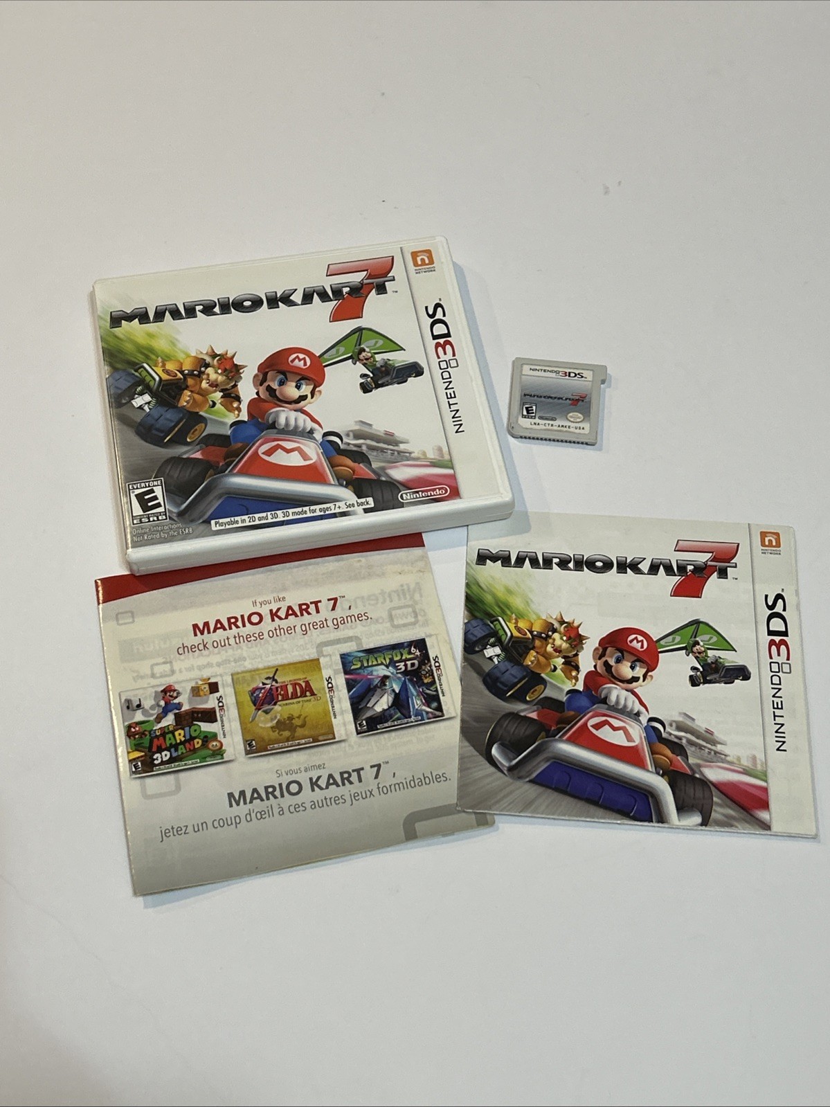 Mario Kart 7 – Nintendo 3DS Complete CIB Case Manual Insert Game TESTED