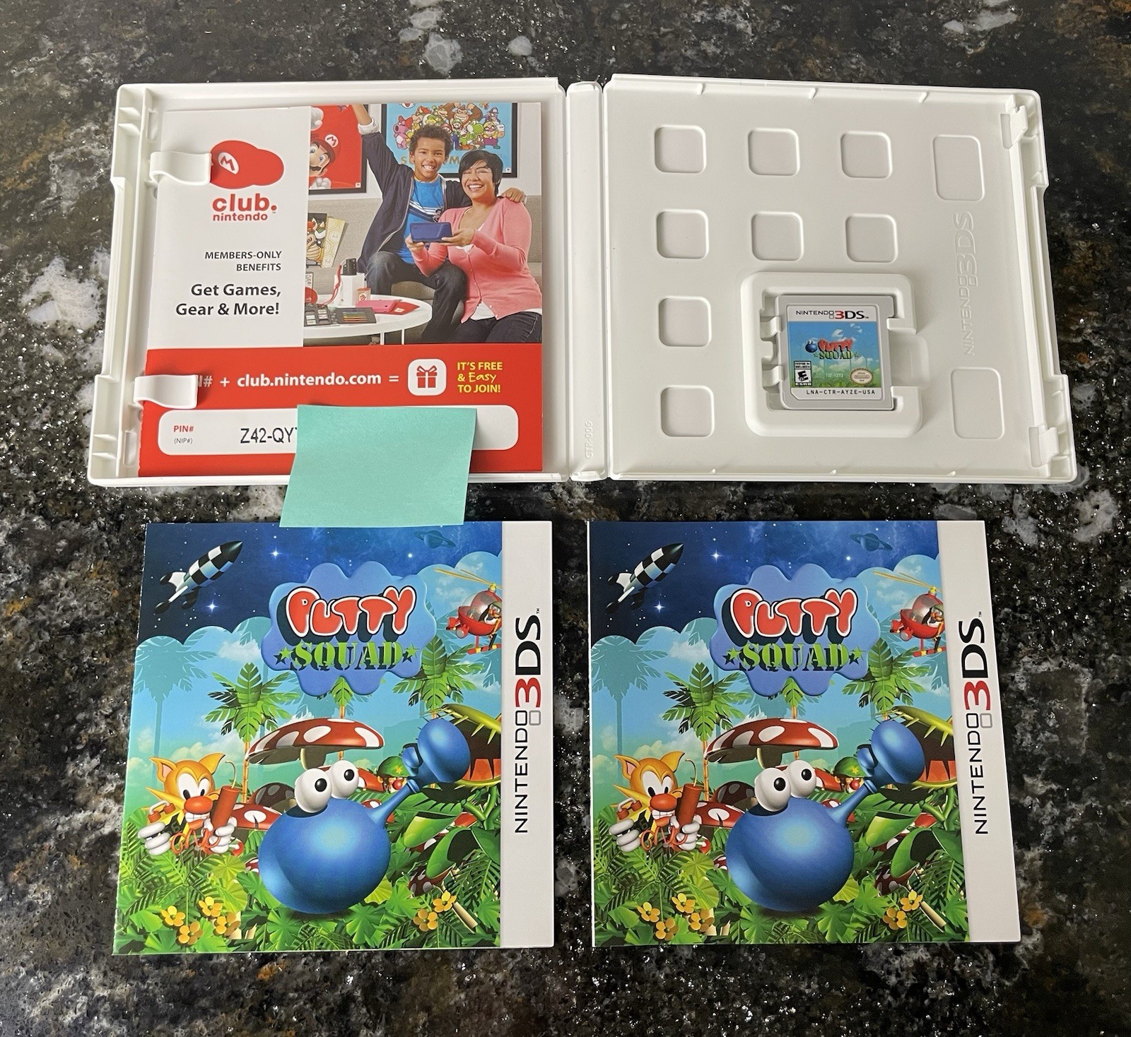 Putty Squad (Nintendo 3DS, 2014) NTSC Version COMPLETE CIB RARE!!
