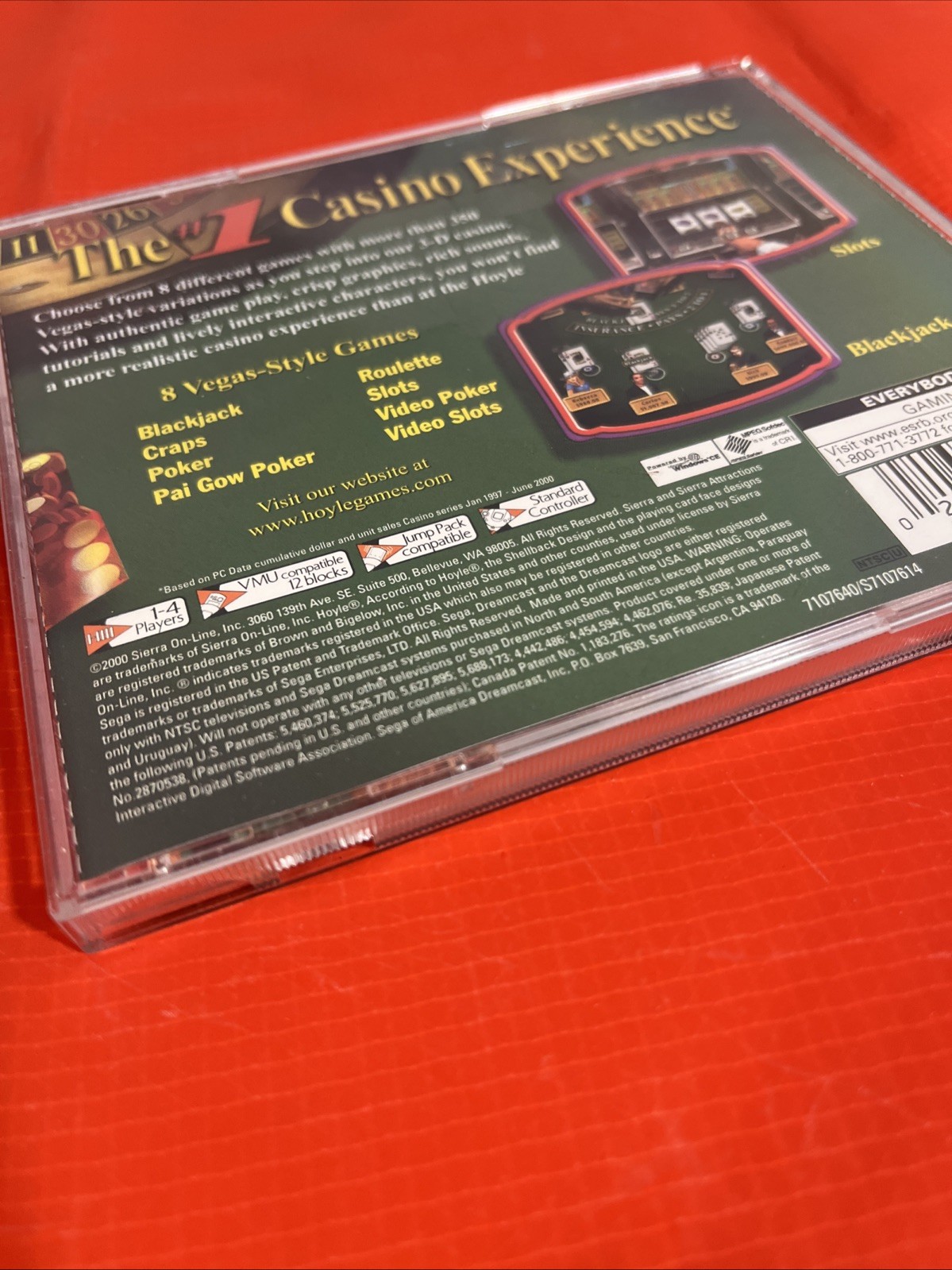 Hoyle Casino (Sega Dreamcast NTSC Us Canada 2000) Good Shape! Loads Well!