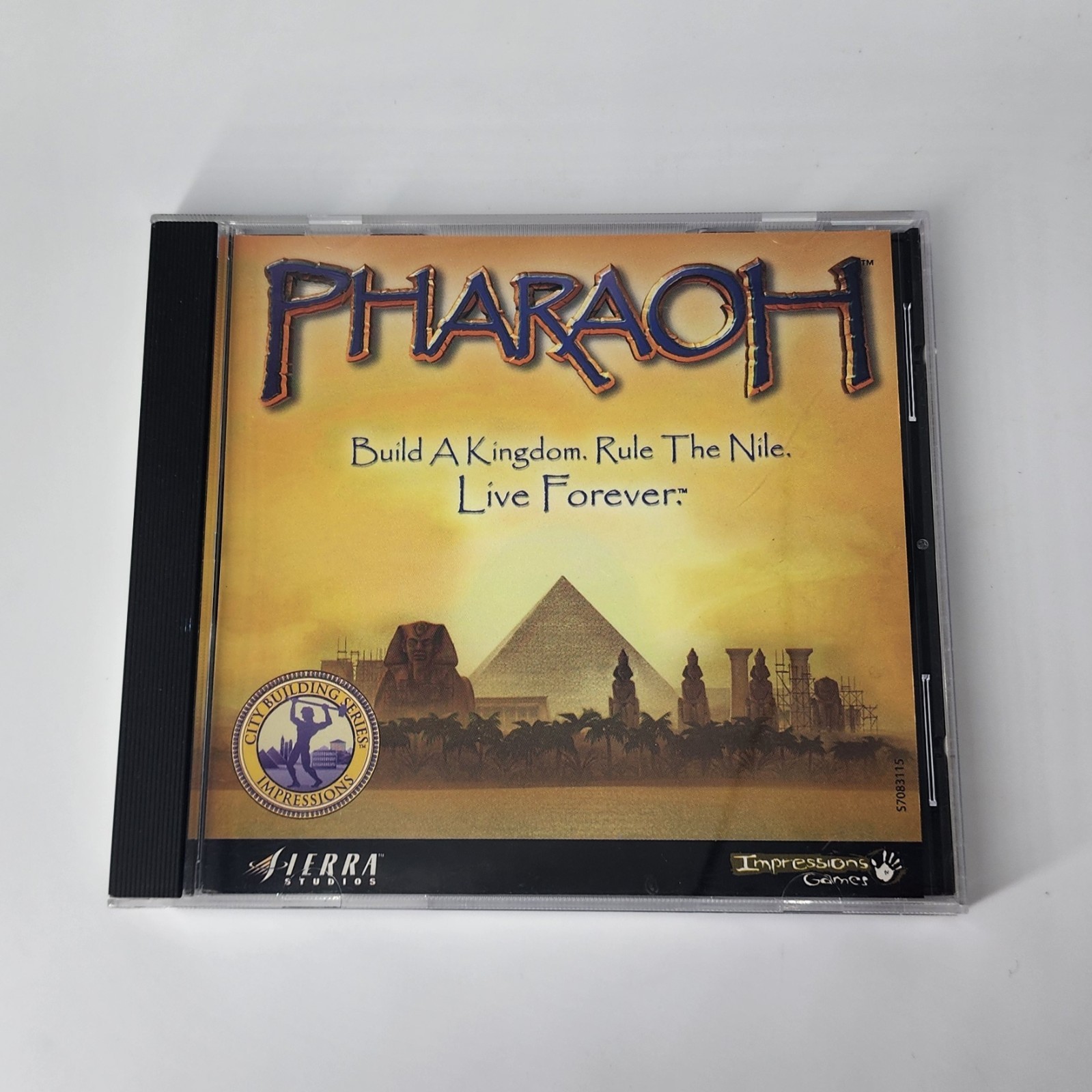 Pharaoh (PC, 1999) BIG BOX Vintage PC Game w/ Manual, Box, Map & CD – Sierra