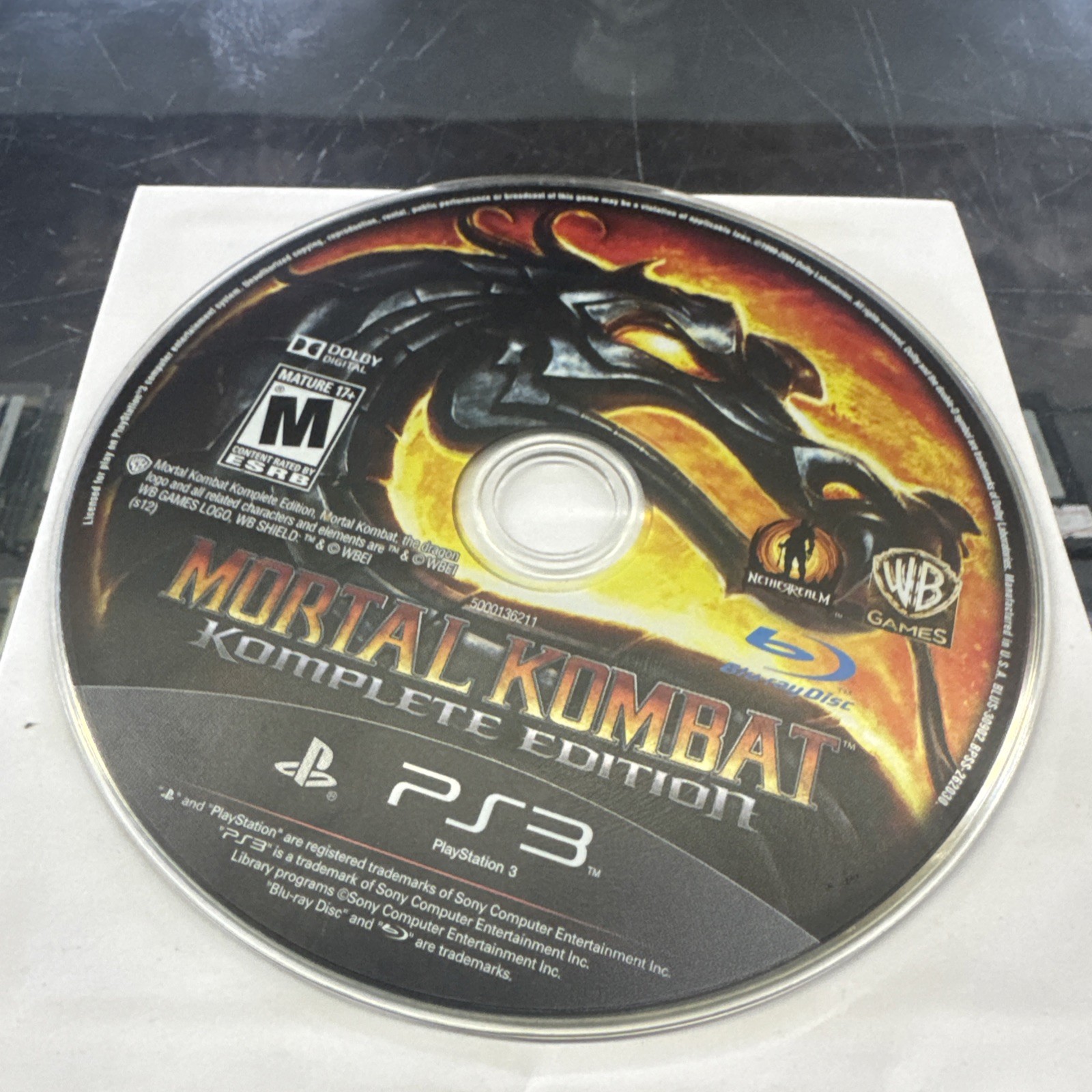 Mortal Kombat Komplete Ed. – Sony PlayStation 3 Disc Only Tested