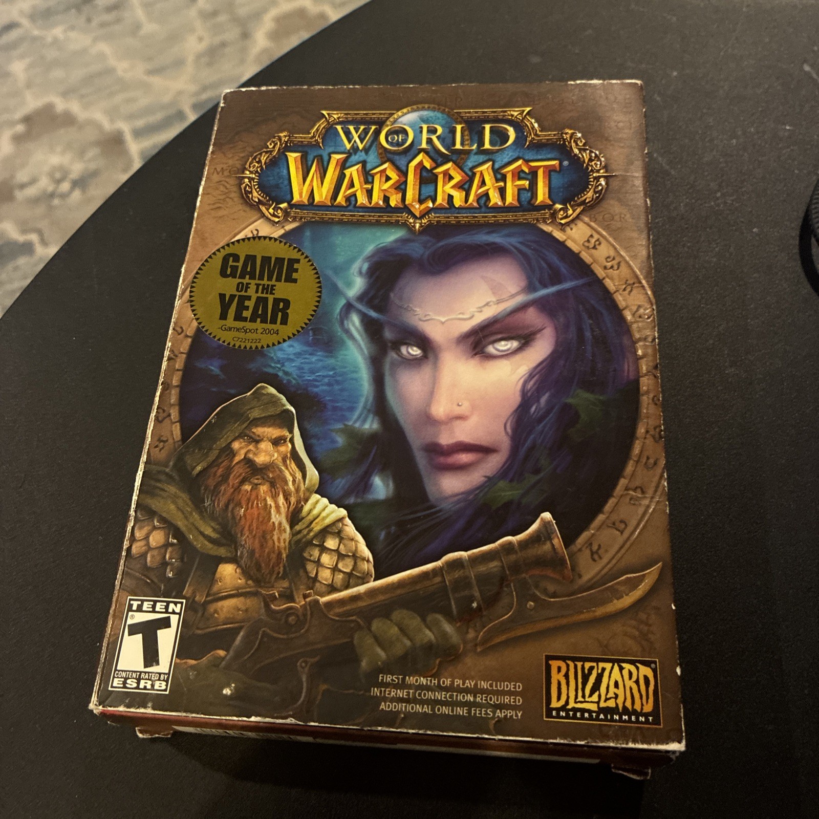 World of Warcraft PC Game Original Box Manual, Blizzard, 2004