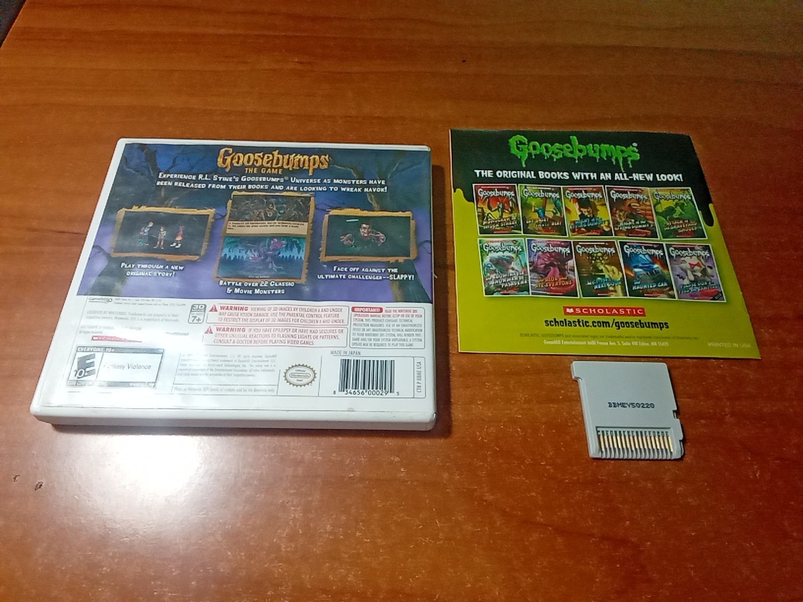 CIB Goosebumps: The Game (Nintendo 3DS, 2015) Complete *TESTED*
