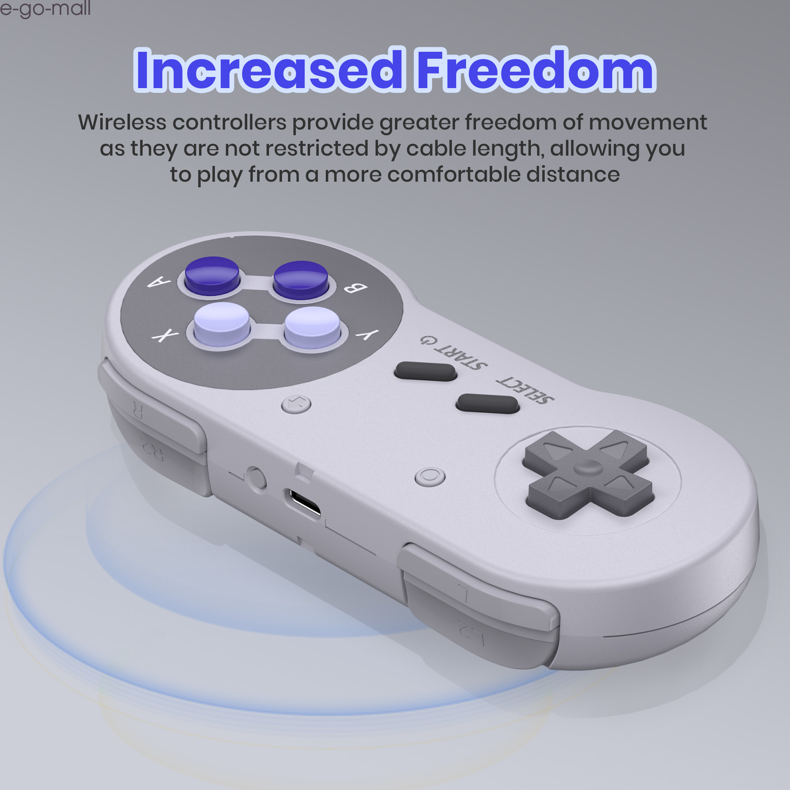 2PCS Wireless Controller for Super Nintendo Entertainment System™ Switch Online