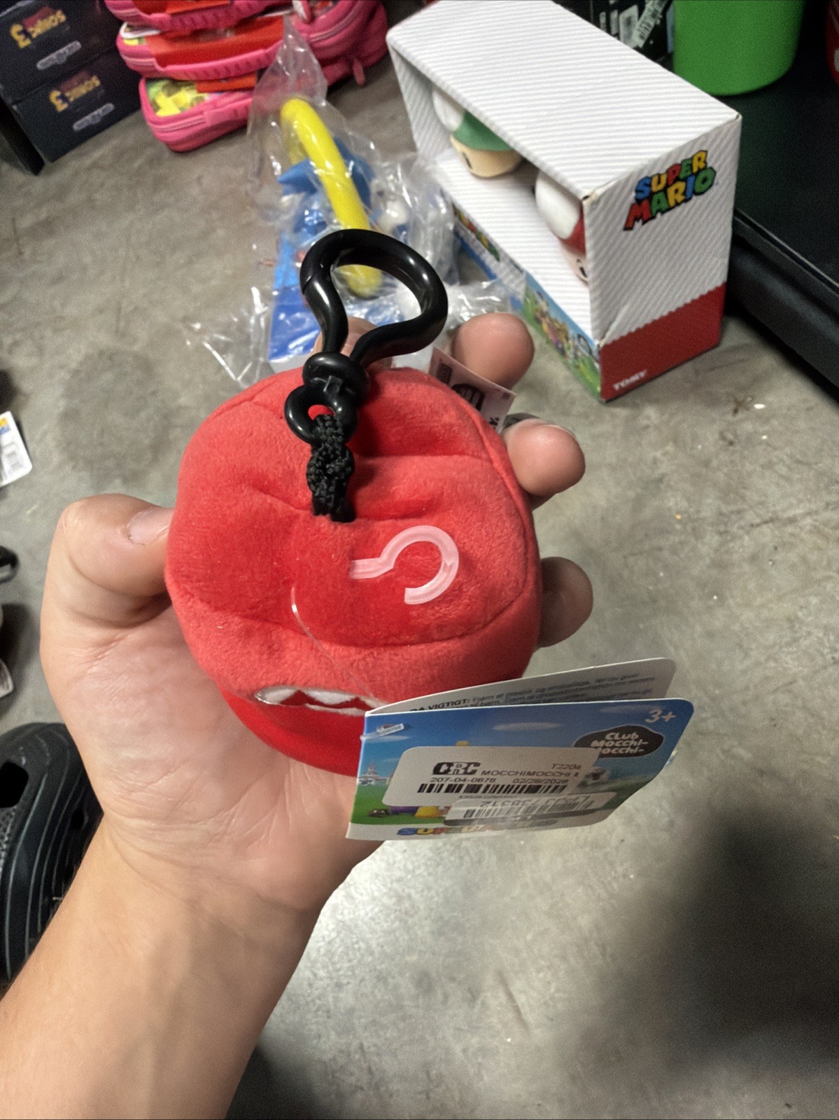 Nintendo Mario Kart Mocchi Mocchi Mario’s Hat Clip On Plush