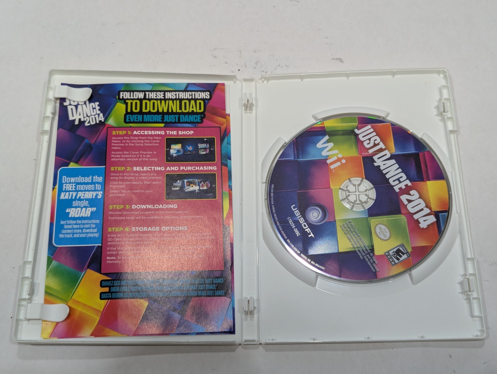 Lot of 6 Nintendo Wii Games Just Dance 1,2,3,4, 2014, Hip Hop Dance Experience