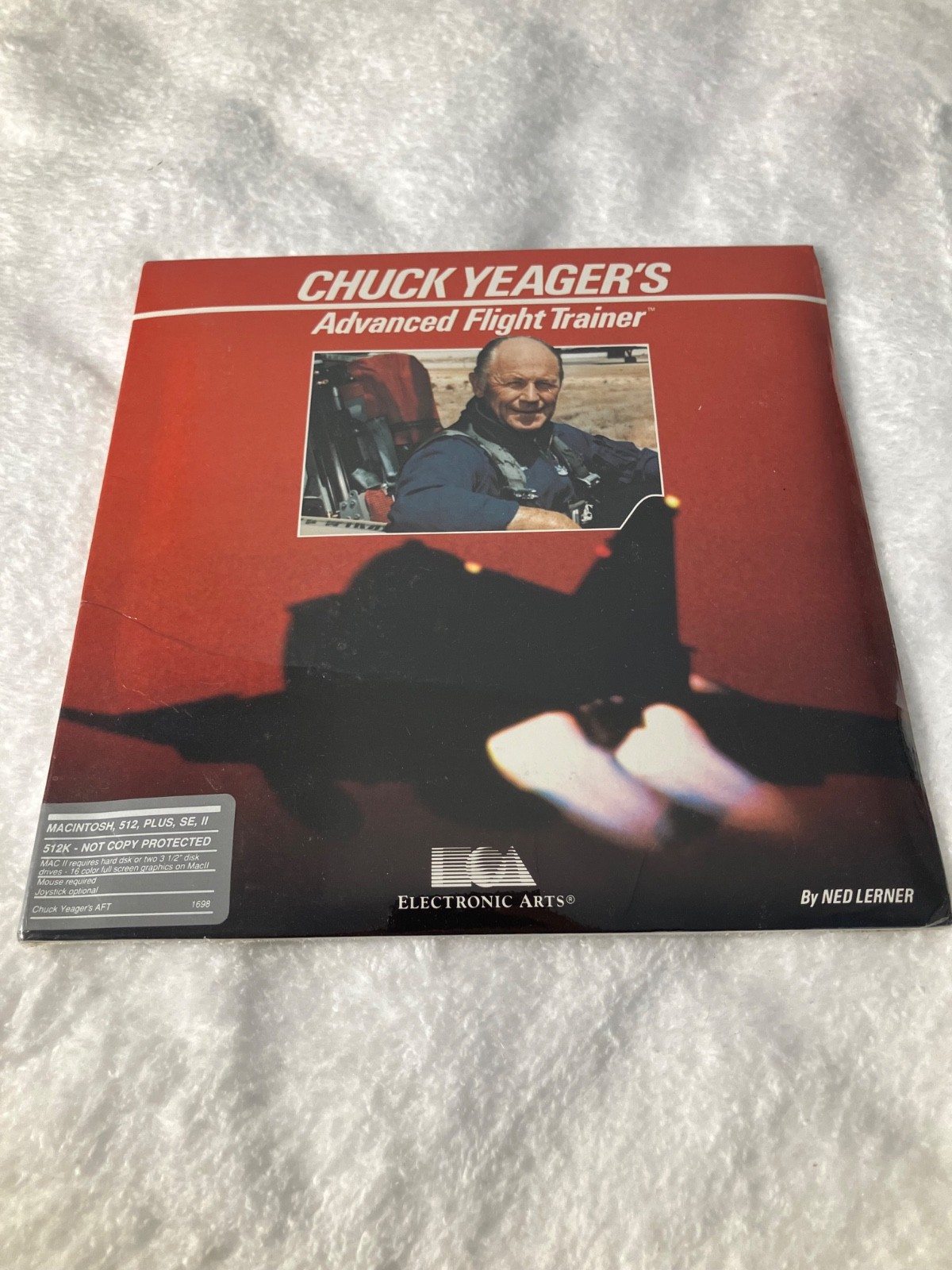 Chuck Yeager’s Advanced Flight Trainer Macintosh 512K Plus SE II Vintage EA Game