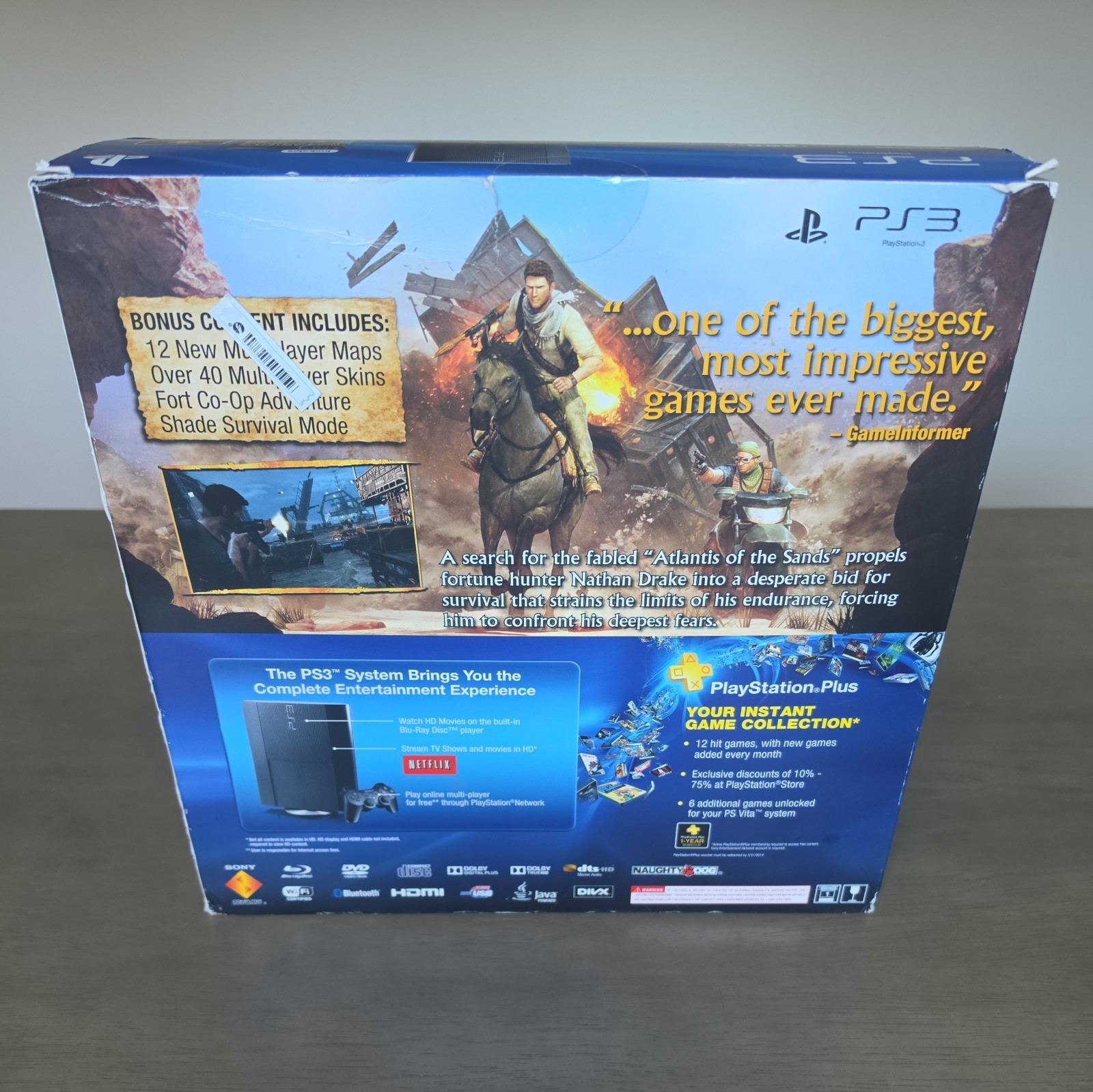NEW SEALED Sony PS3 250GB CECH-401B Uncharted 3 Bundle GOTY edition Fast Ship!