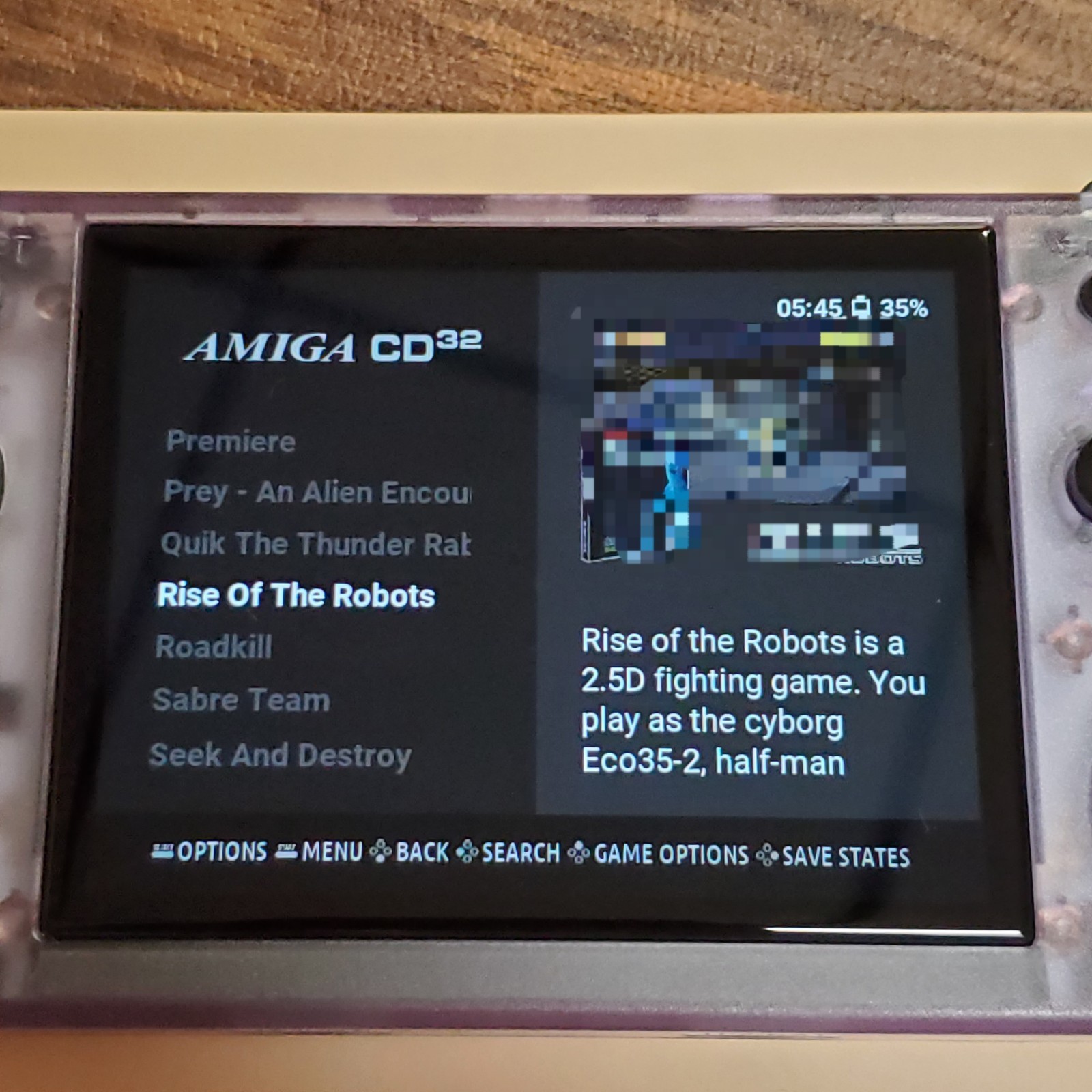 RG35XX H Anbernic Retro Handheld Game Console ROCKNIX OS~ PURPLE Shell 16G+128G