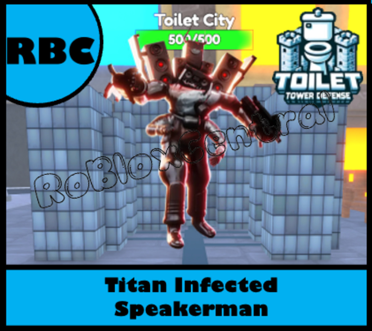 TITAN INFECTED SPEAKERMAN – CHEAP TOILET TOWER DEFENSE – TTD UNIT