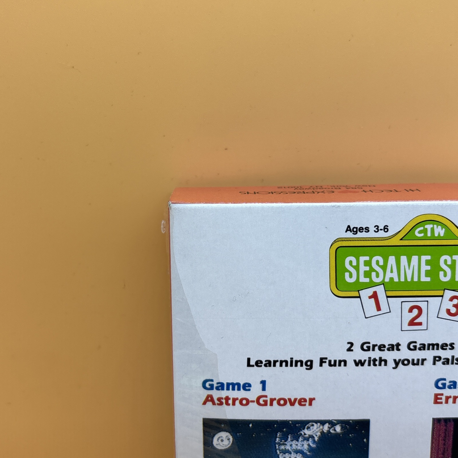 oval seal Sesame Street 123 complete in box nintendo nes game factory MINT