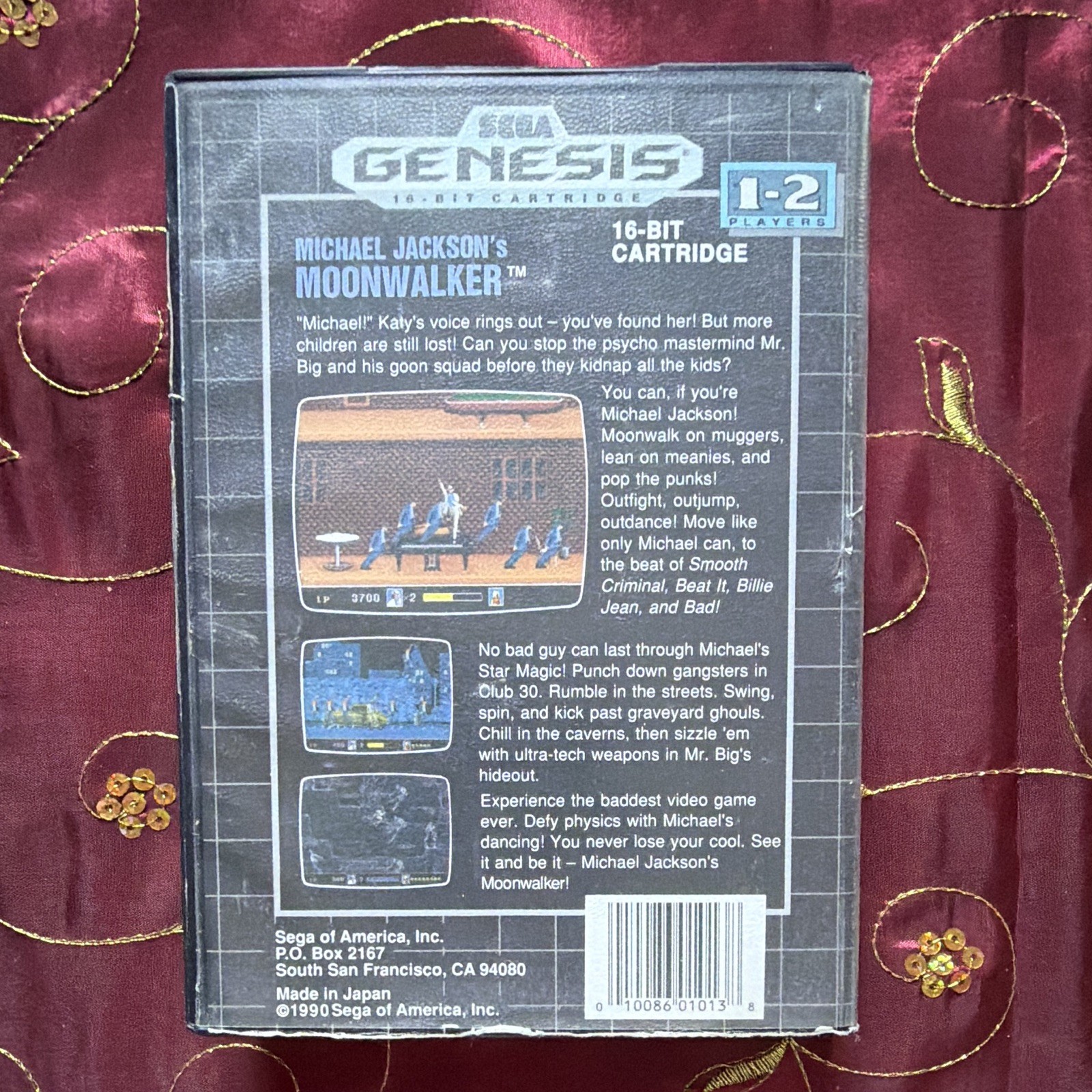 Michael Jackson’s Moonwalker (1990, Sega Genesis) CIB w/ Manual, NTSC-U/C