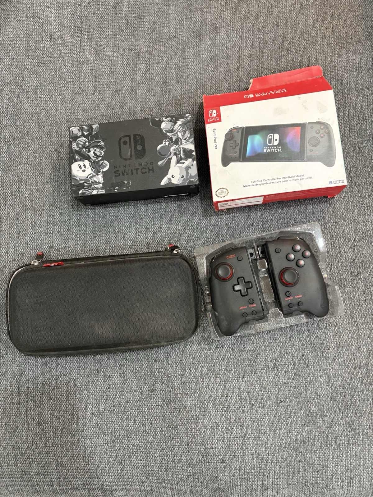 Nintendo Switch Accessories Set Dock Station, Joy Con, Hardshell Case No Cords