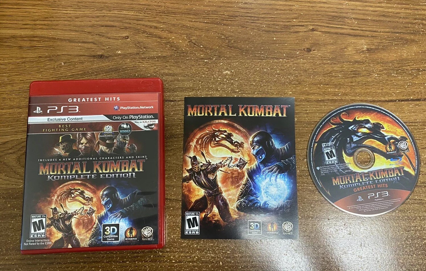 Mortal Kombat: Komplete Edition (Sony Playstation 3, PS3) Complete Greatest Hits