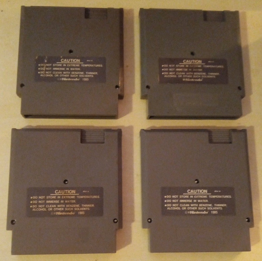 NES Lot of 4 Games. Narc-Castle Quest-T & C Surf-Disney Adventures-W/ Sleeves