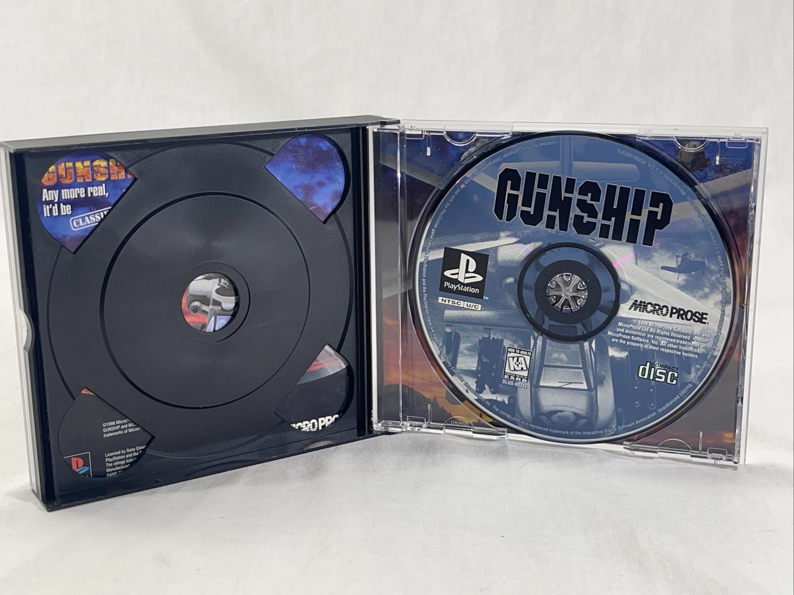 Gunship (Sony PlayStation 1, 1996) PS1 Complete W/ Manual Reg. Card