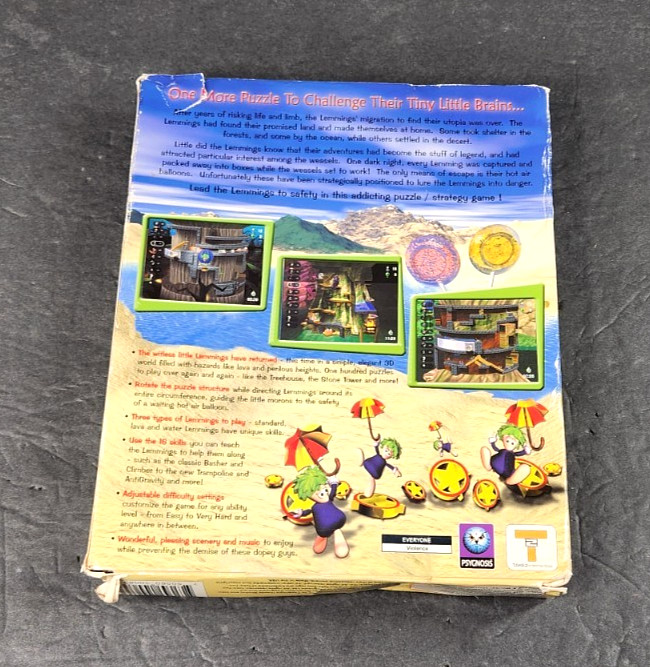Lemmings Revolution – PC – NIB Psygnosis Ltd. & TAKE2interactive 2001 big box