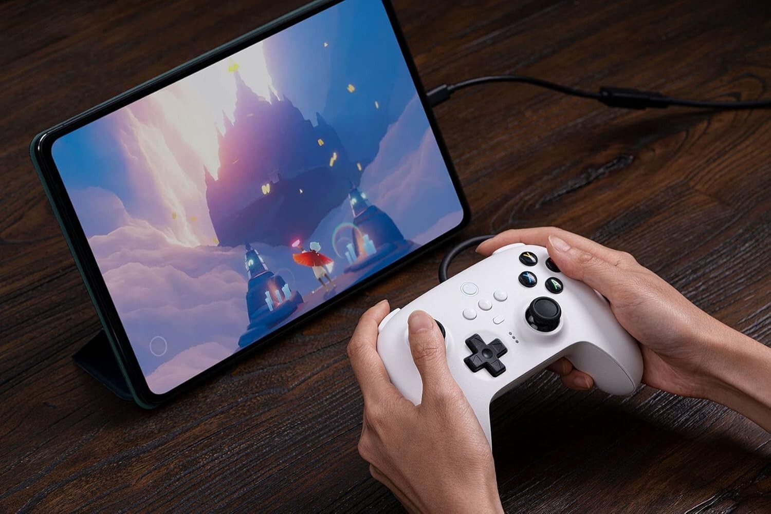 8BitDo – Ultimate Wired Gamepad Controller for Xbox Series One Steam Deck WHITE
