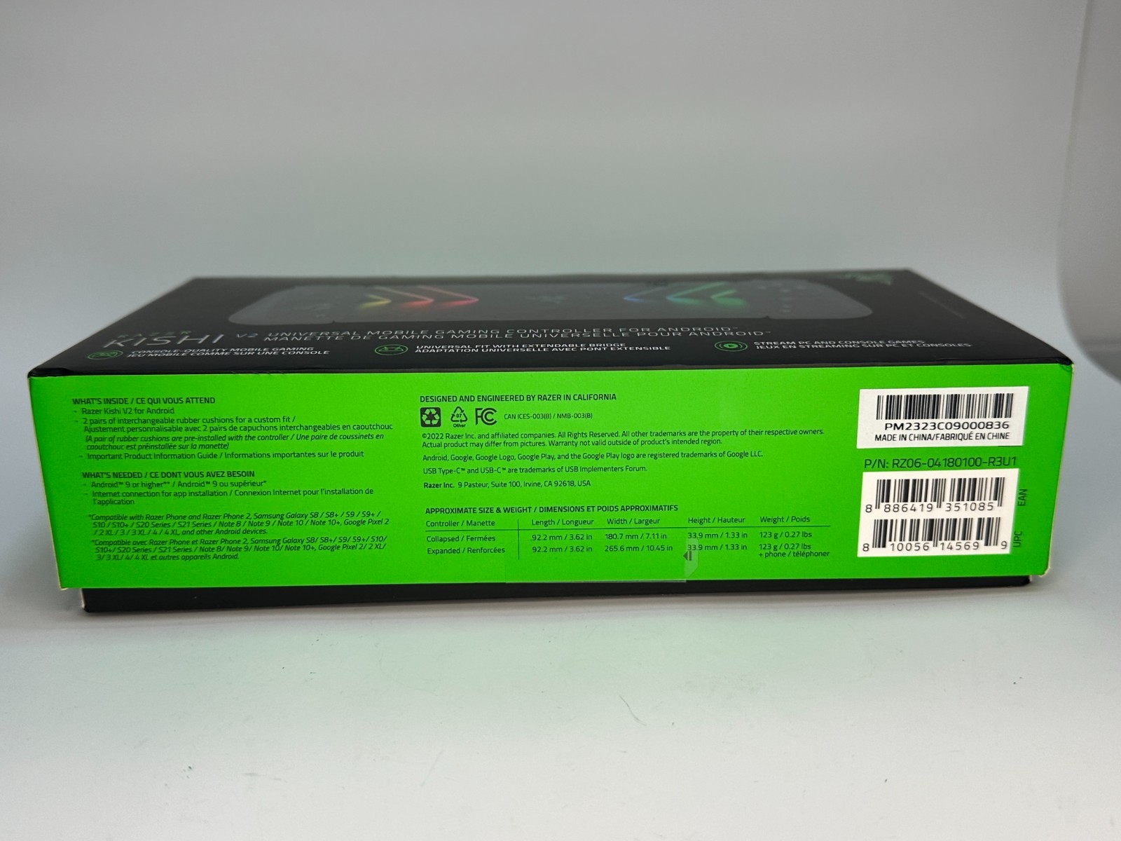 Razer Kishi V2 USB-C Mobile Gaming Controller Android RZ06-04180100-R3U1 NEW