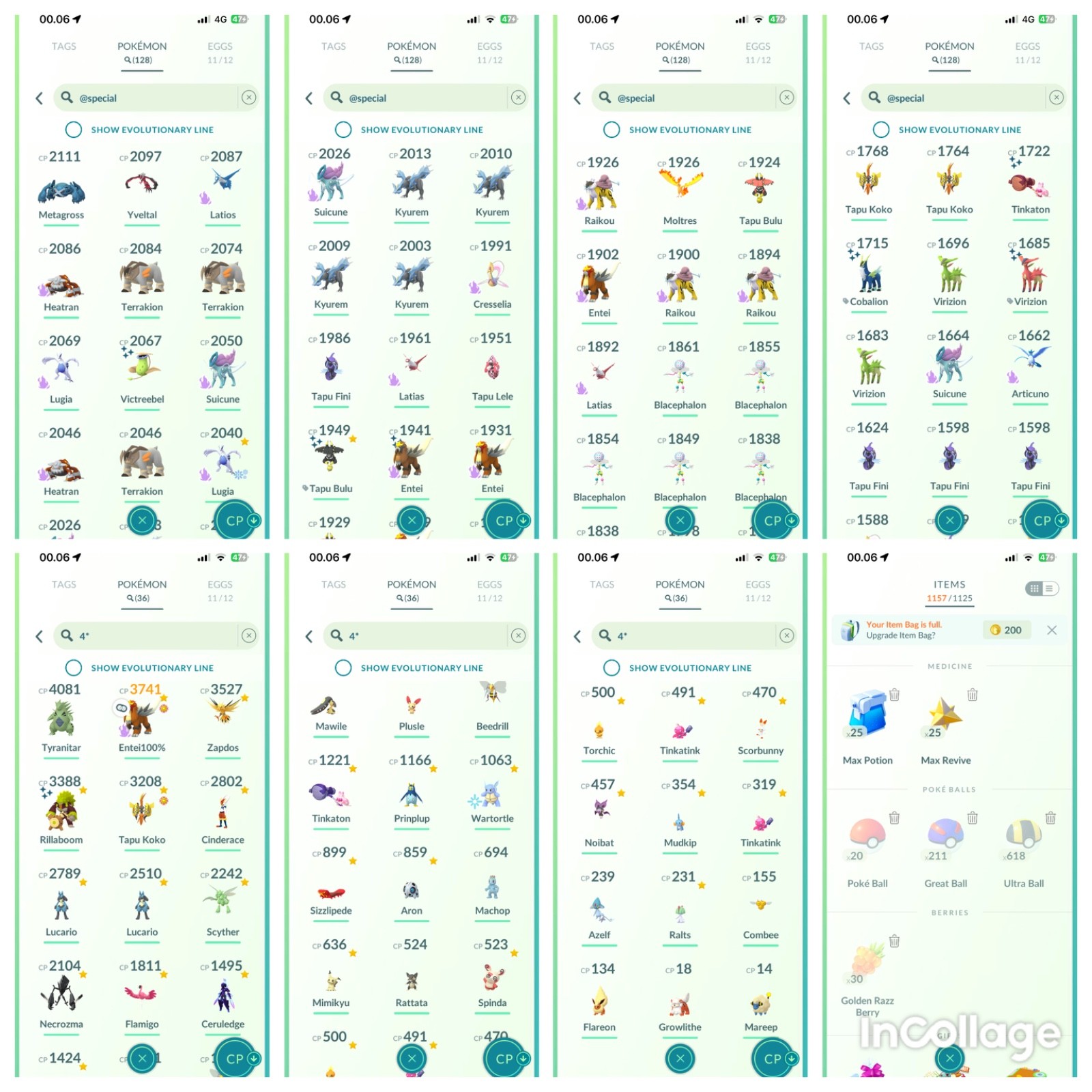 Poke AccGo|Lvl65|266 Legendaries|208 Shinies|Instan Deliver 24/7