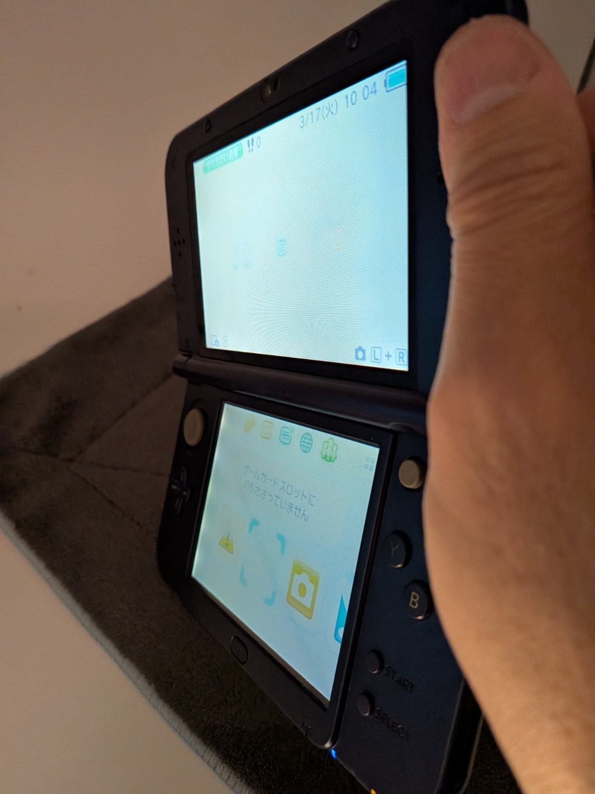 【Excellent5】Nintendo NEW 3DS LL XL Blue Handheld Used Game Console From Japan