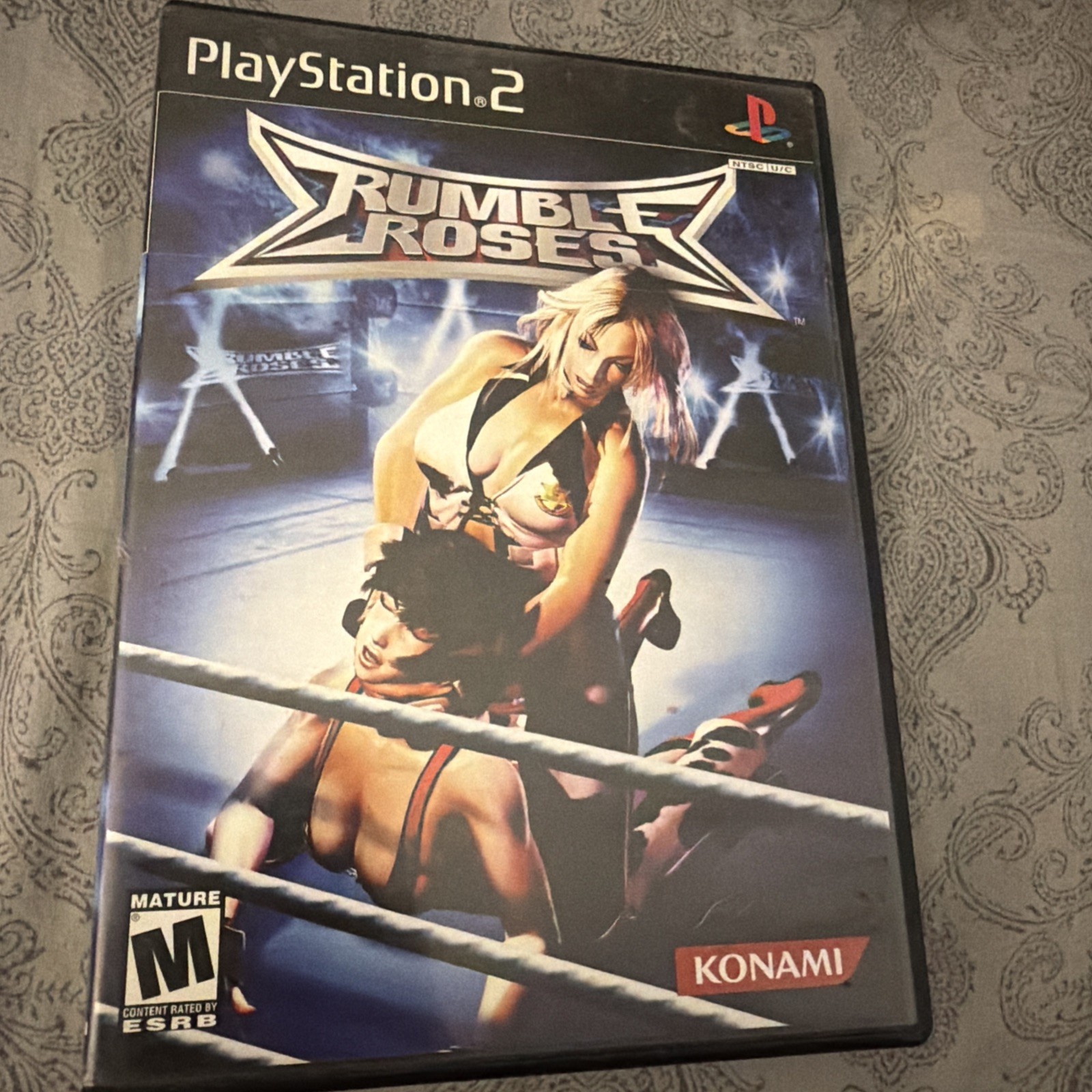 Konami Rumble Roses PS2 NTSC-U/C M Mature Wrestling Game Manual Included