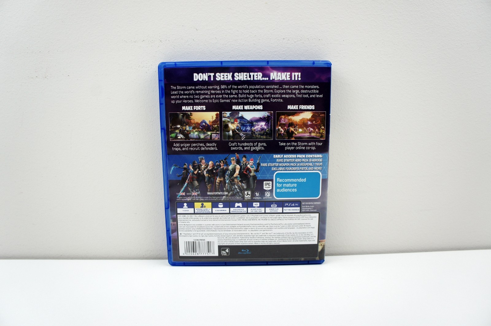 Fortnite Sony PlayStation 4 PS4 Game Physical Disk Version PAL Very Rare