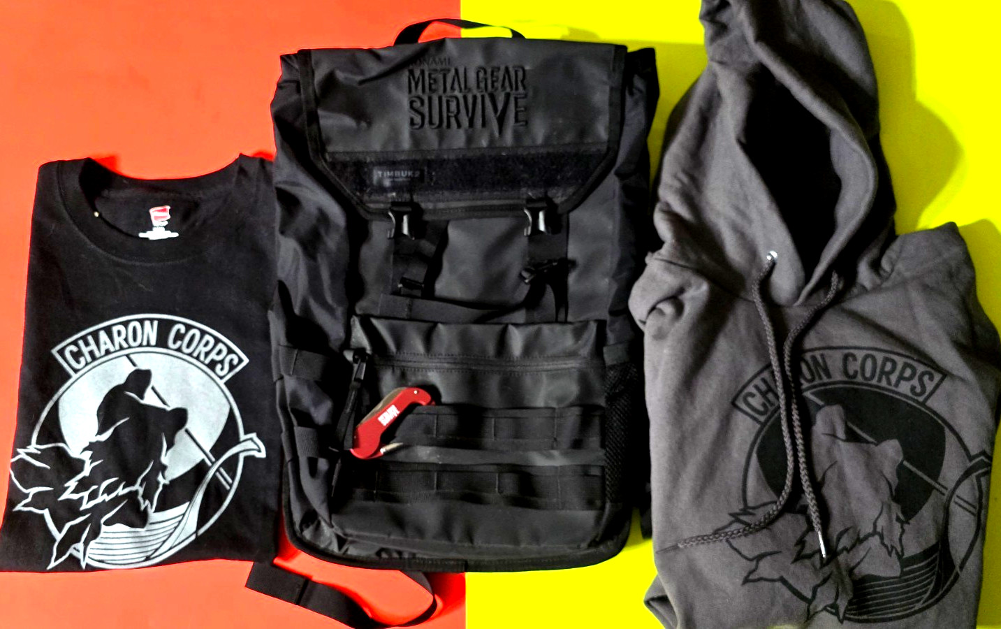 Metal Gear Survive Charon Corps Press Influencer T-Shirt Hoodie Backpack Solid