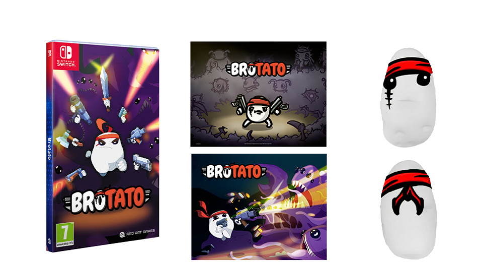Brotato Deluxe Edition Nintendo Switch Red Art Games(Multilangue/RPG-Shooting-Ac