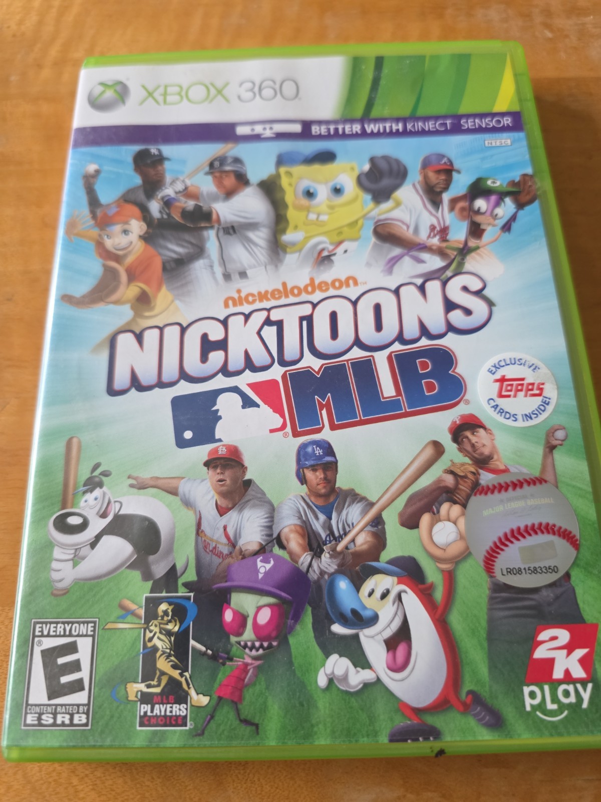 Nicktoons MLB Xbox 360 2011 Complete With Manual